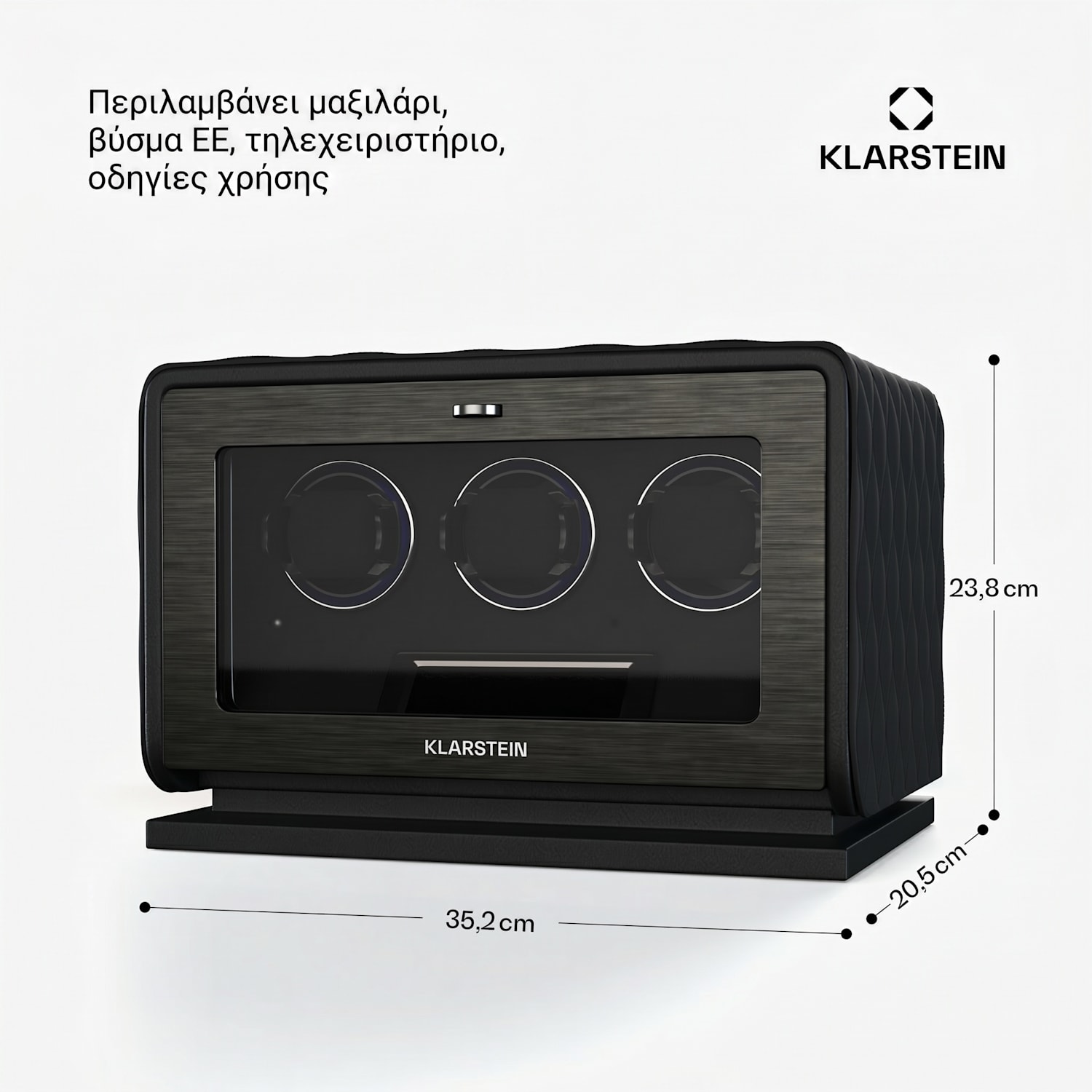 LuminousTime Περιστροφέας Ρολογιών | 3 Ρολόγια 3 Uhren | Črna
