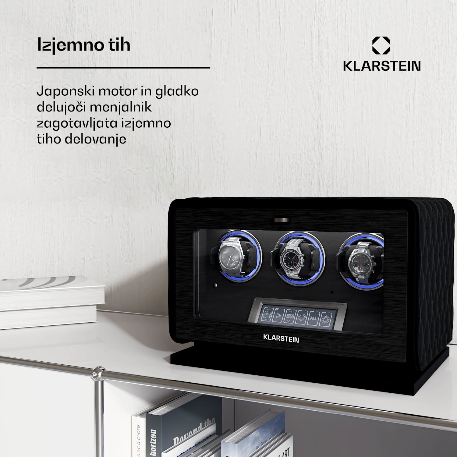 LuminousTime navijalnik za ure, 3 ure, številne nastavitve, LED, 10 dB 3 ure | Črna