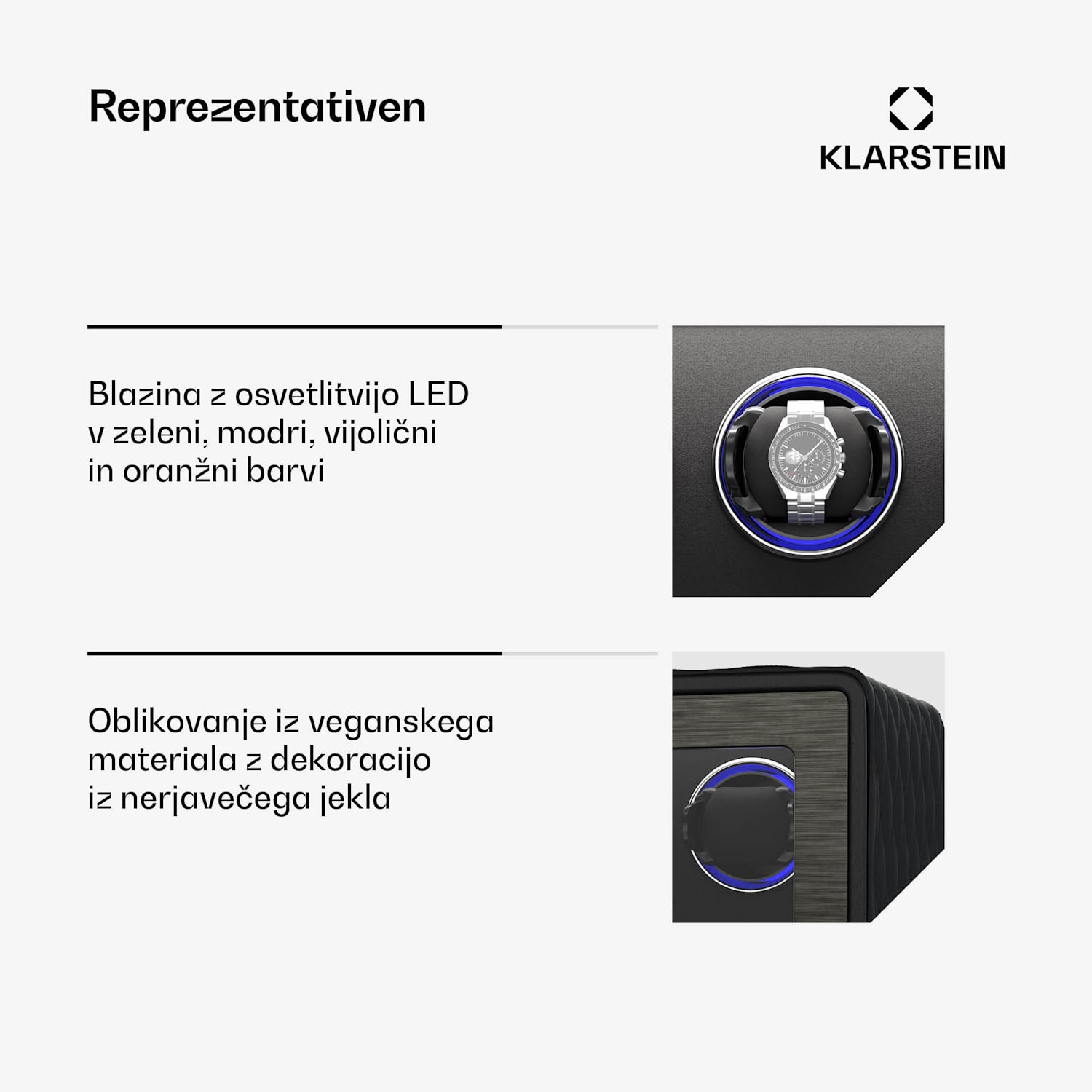 LuminousTime navijalnik za ure, 3 ure, številne nastavitve, LED, 10 dB 3 ure | Črna