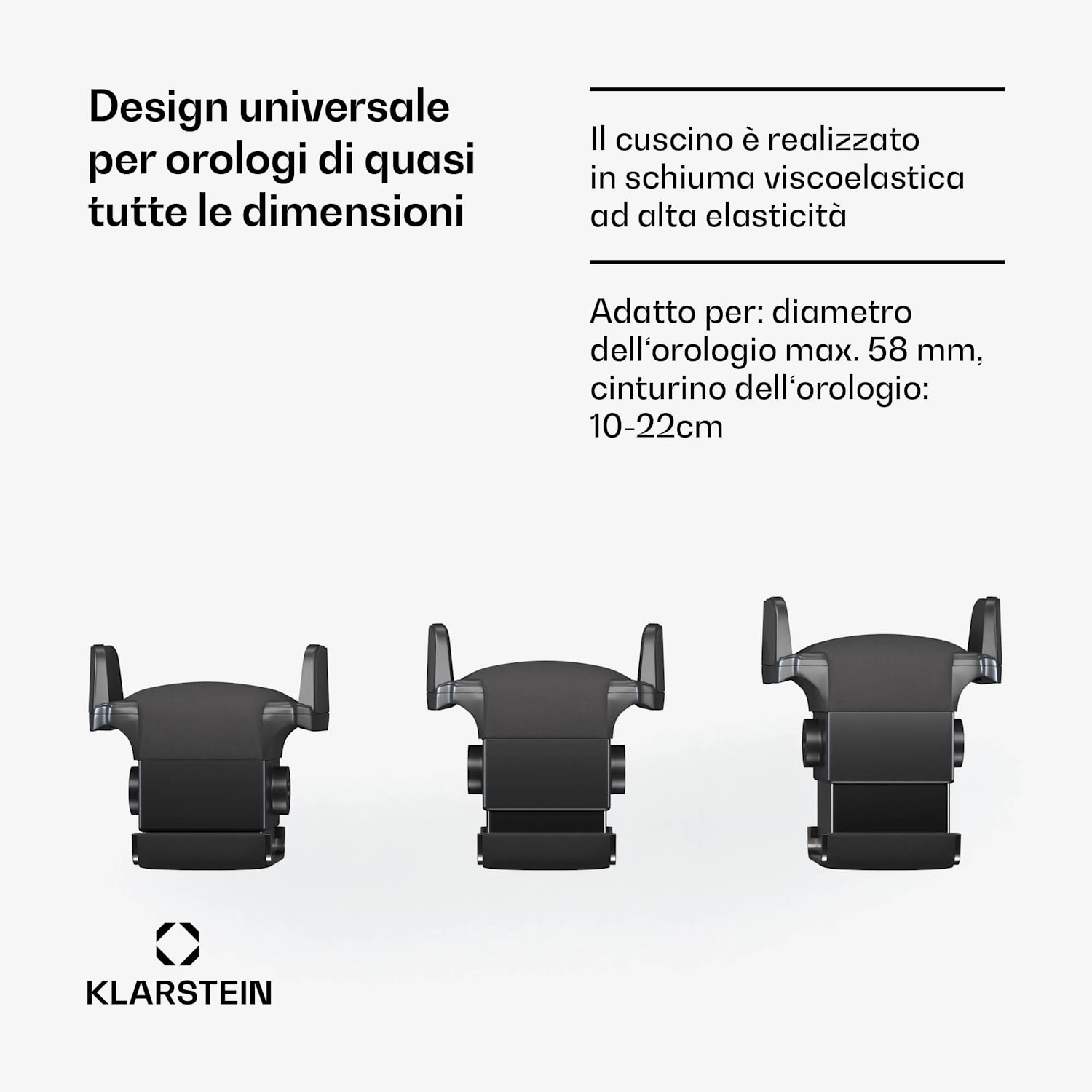 LuminousTime - Caricatore di orologi | 6 orologi | Numerose impostazioni | LED | 10 dB 6 orologi | Nero