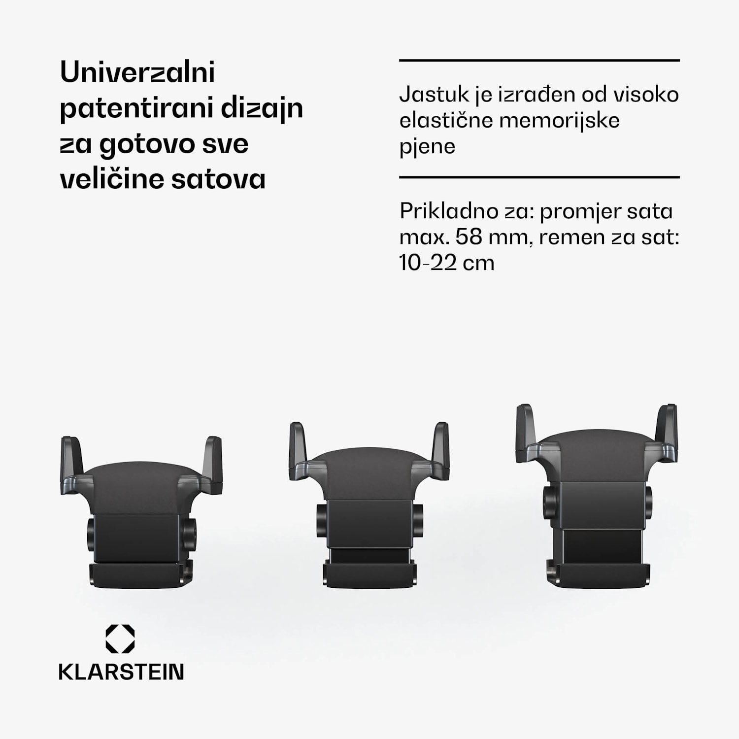 LuminousTime navijač satova, 8 satova, mnoštvo postavki, LED, 10 dB 8sati | Crna