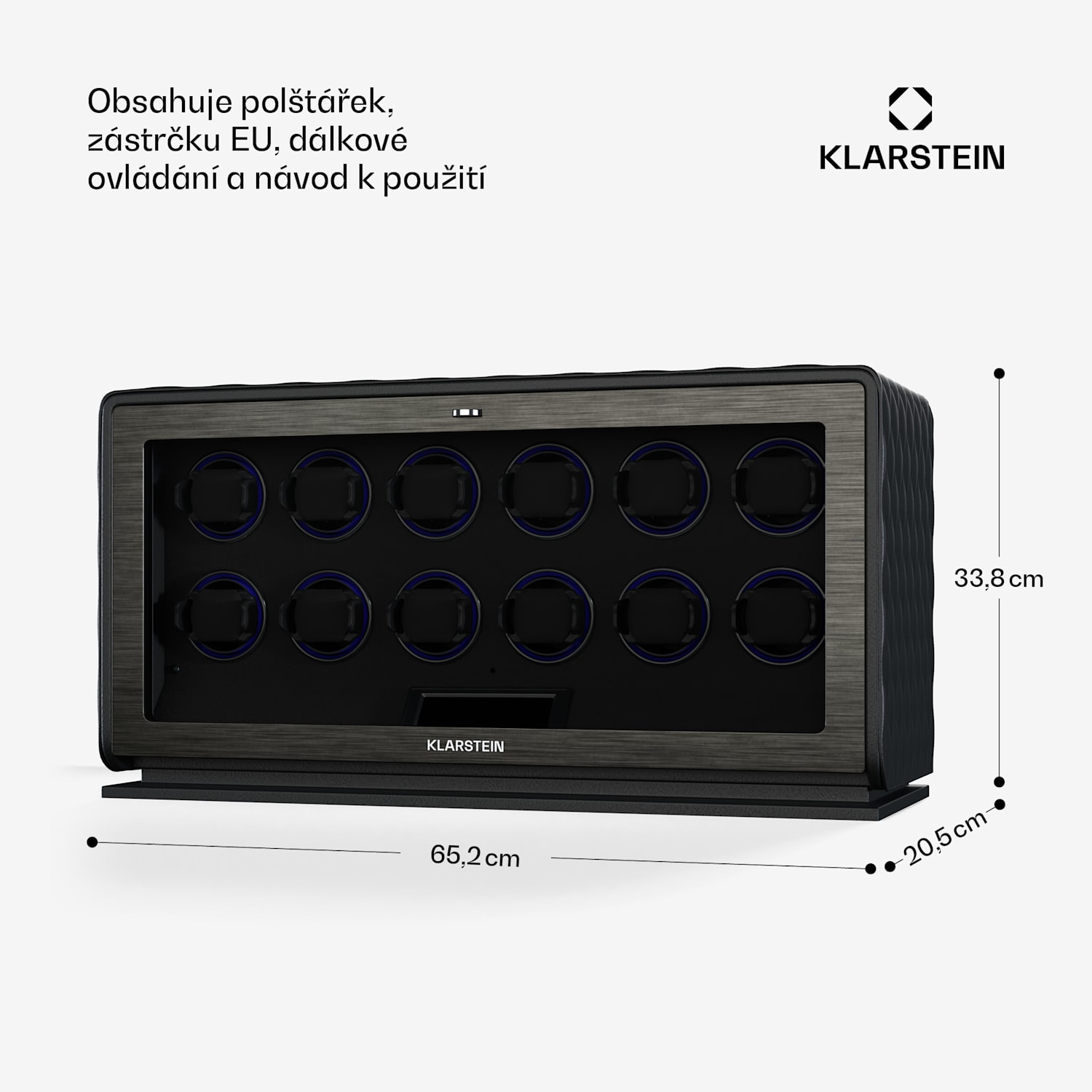 LuminousTime natahovač hodinek, 12 hodinek, mnoho nastavení, LED, 10 dB 