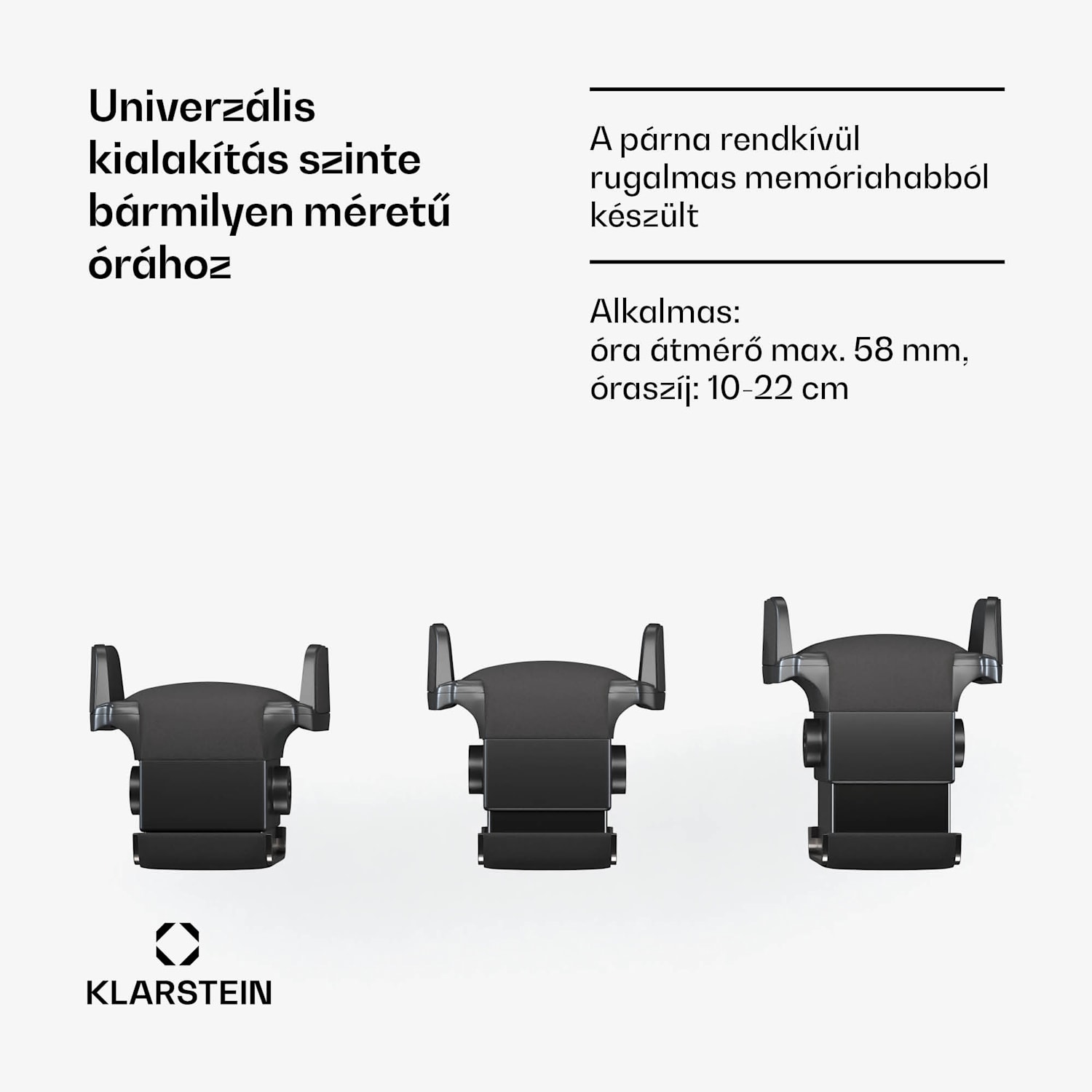 ChronoVault óratekercselő, 4+6 óra, vegán, magas fényű, 4 üzemmód, Mabuchi motor, LED, aljzat 4 automata, 6 szerelő | Fekete