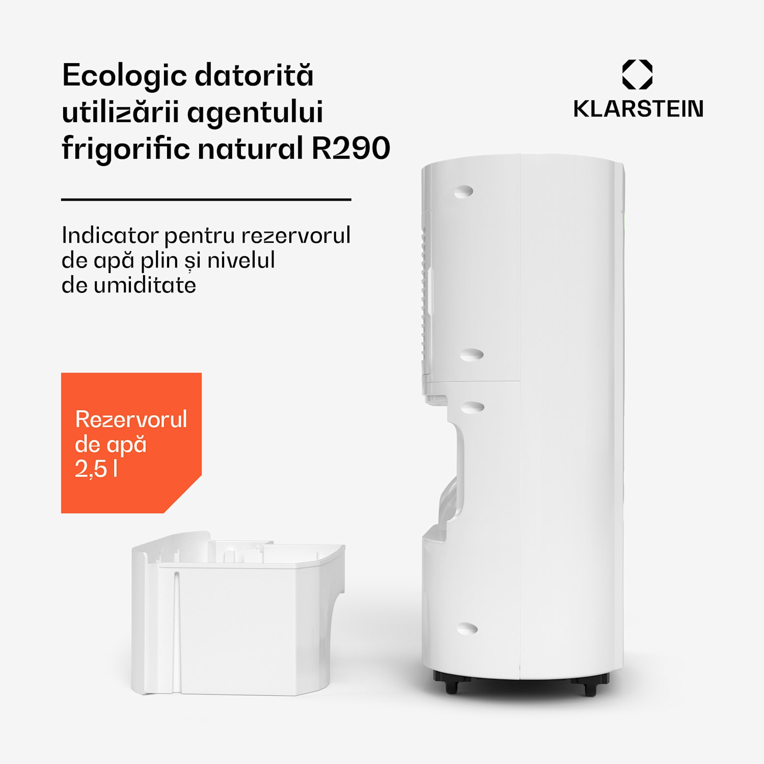 AeroDry Smart 12 dezumidificator, 12 l/zi, 18 m², senzor de umiditate, app control, 135 m³/h 