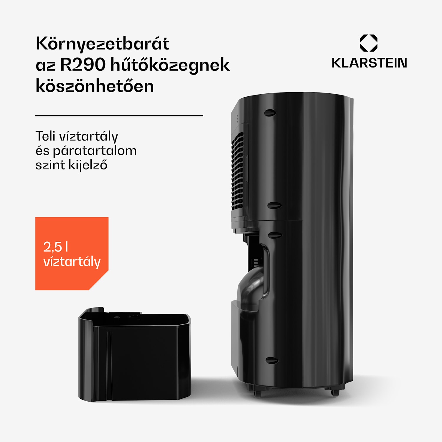 AeroDry Smart 12 párátlanító, 12 l/nap, 18 m², páratartalom érzékelő, irányítás alkalmazás segítségével, 135 m³/h 