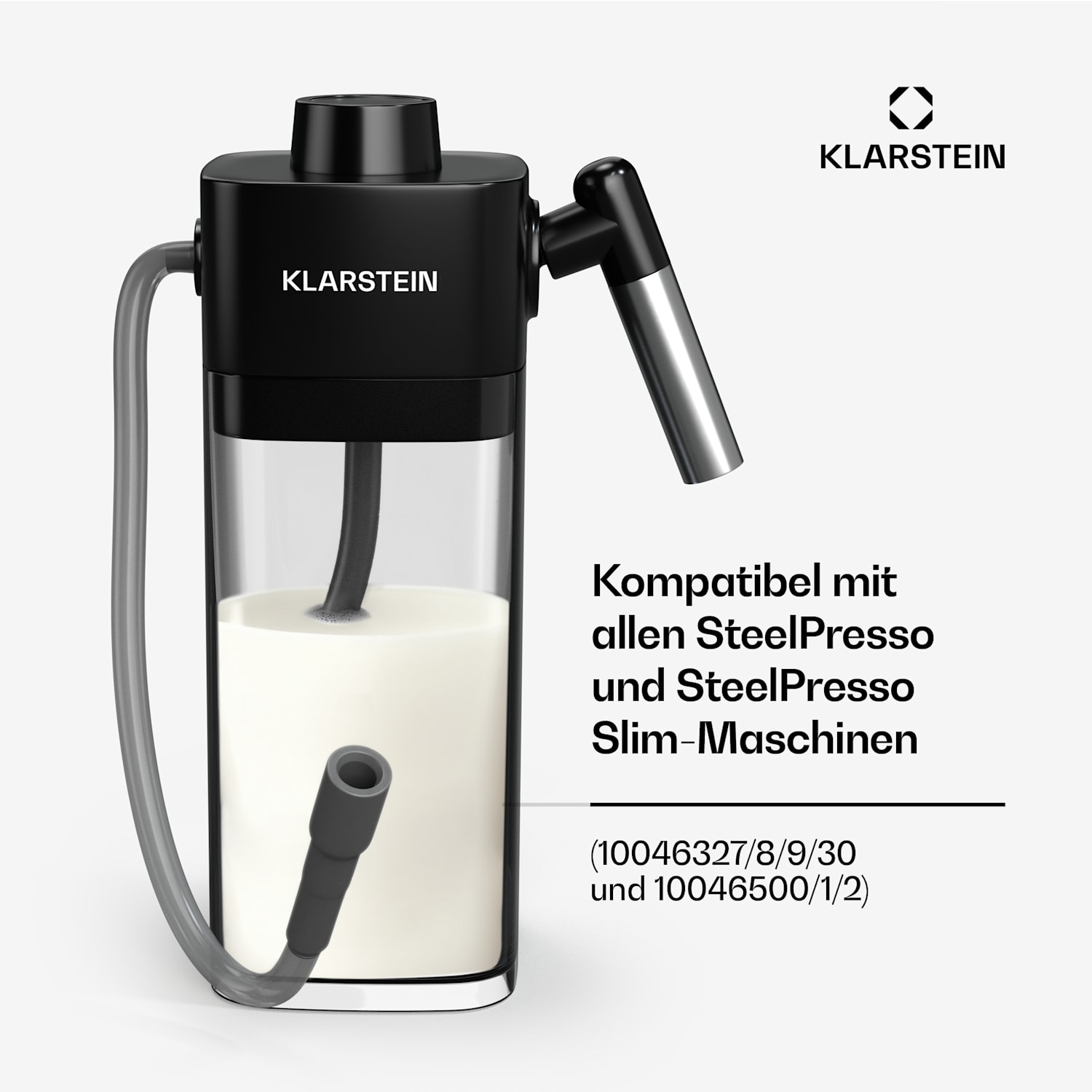 SteelPresso Milchtank | praktisches Zubehör | 0,55 Liter | transparent 