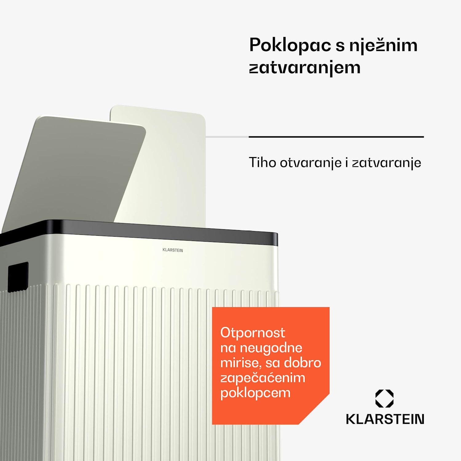 Grama 40, kanta na pedalu, 40 l / 2x20 l, bez mirisa, PP plastika, retro 40 Ltr | Vintage kremasta