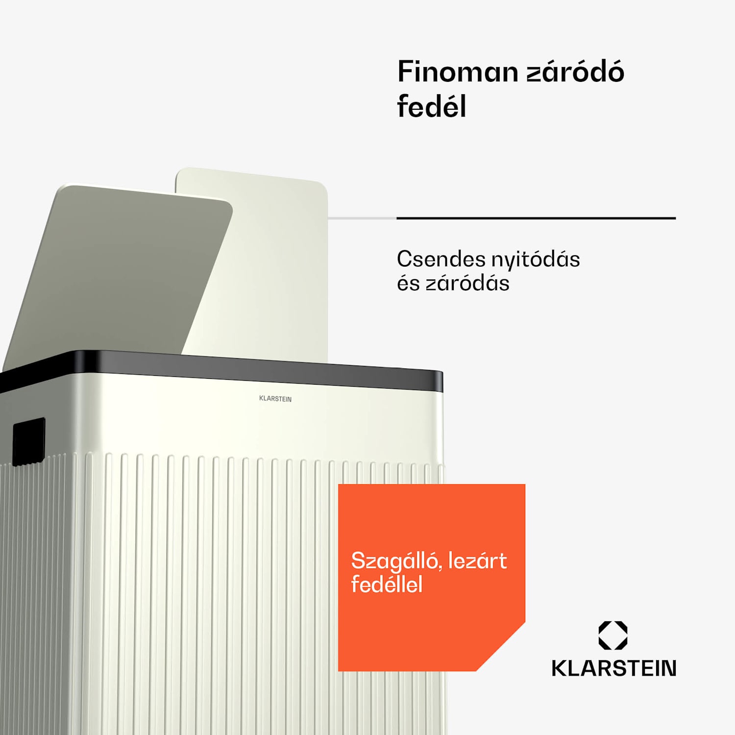 Grama 40, pedálos szemetes, 40 l / 2x20 l, szagmentes, PP műanyag, retro 40 Ltr | Vintage krém