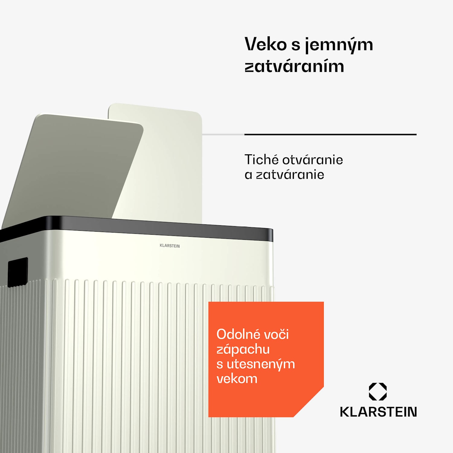 Grama 40, pedálový kôš, 40 l / 2x20 l, bez zápachu, PP plast, retro 40 litrov | Vintage Cream