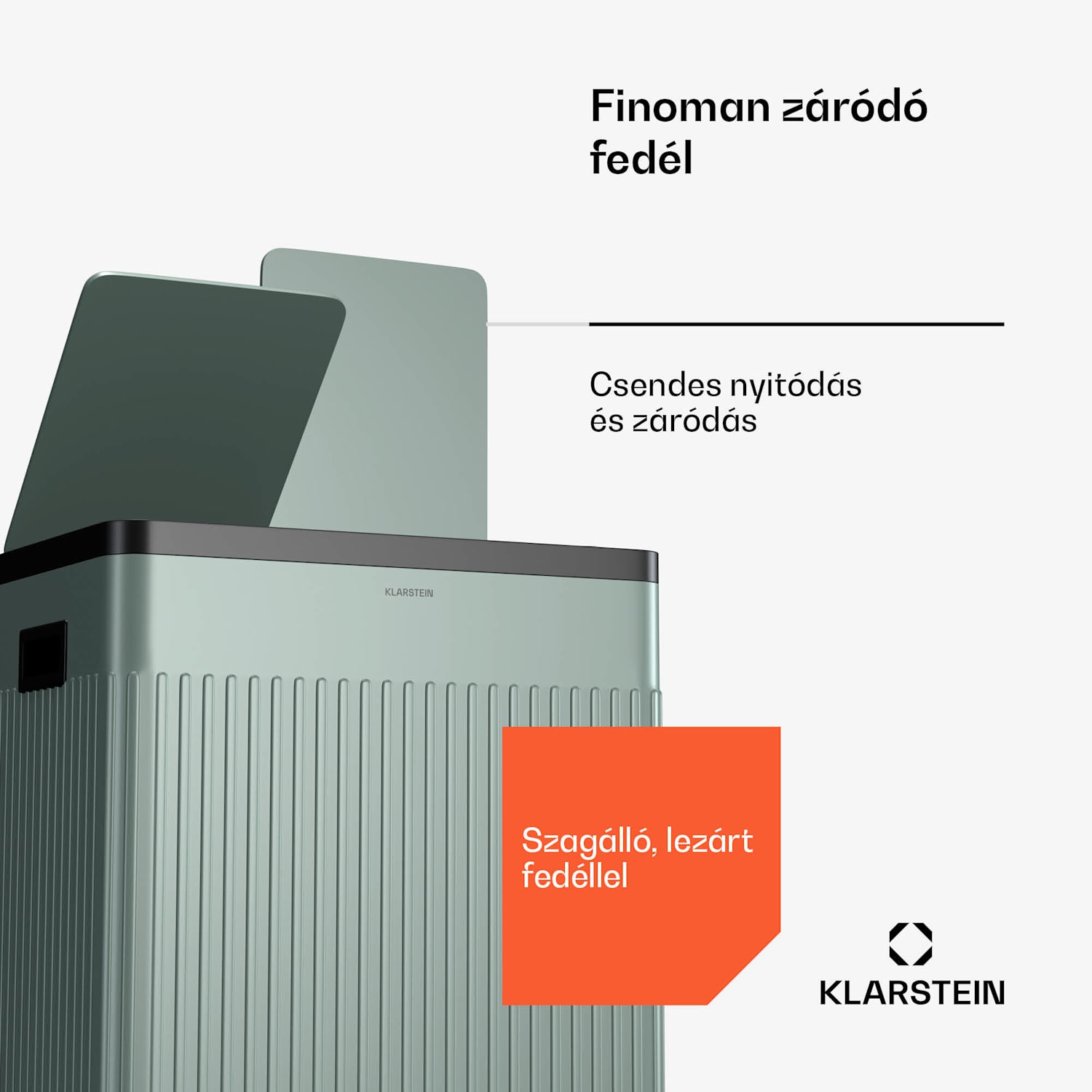 Grama 40, pedálos kuka, 40 l / 2x20 l, csendes, PP műanyag, retro 