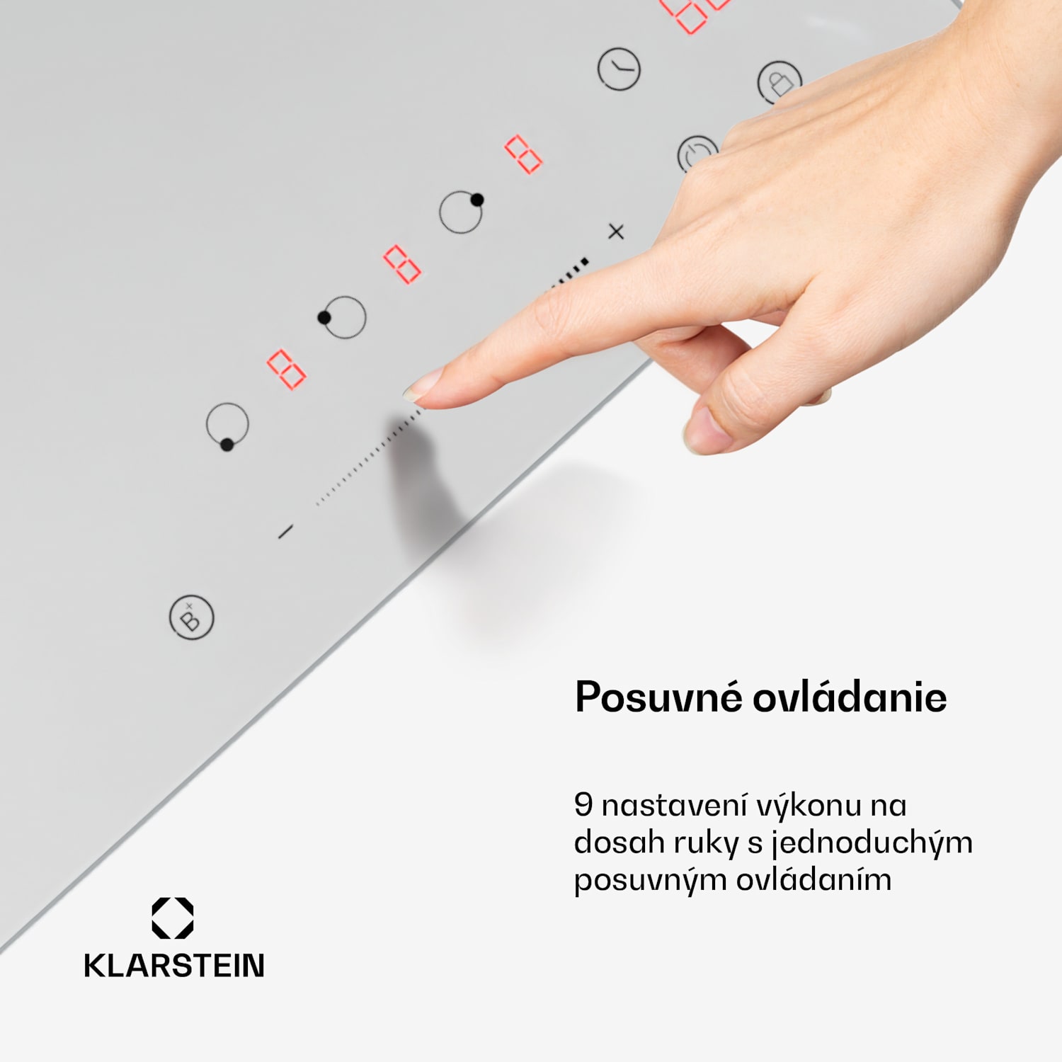 Delicatessa Indukčná varná doska, 45 cm, 6600 W, 3 varné platne, Slider-Control, Boost Victoria | 45 cm | Biela