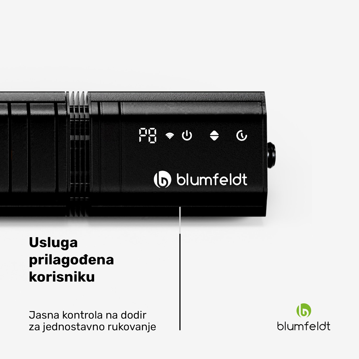 Gold Bar Slim 2000 W infracrvena grijalica, 9 razina, WiFi funkcija, upravljanje dodirom, daljinski upravljač, IP 65 2000 W