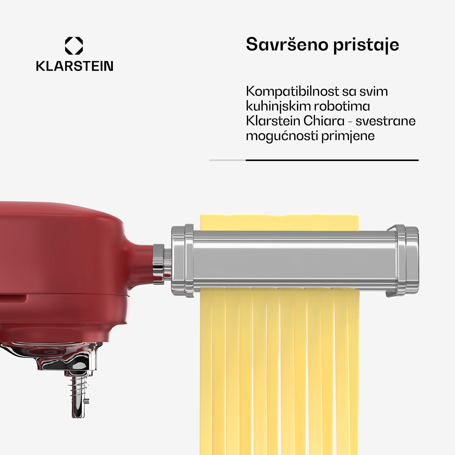 Nastavak za tjesteninu Chiara, funkcija 3 u 1, 8 razina, nehrđajući čelik, kompatibilnost 