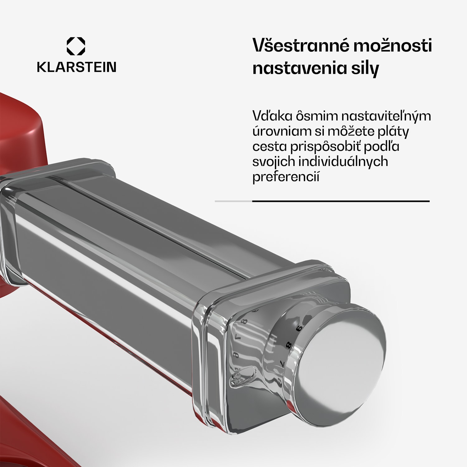 Nástavec na cestoviny Chiara, funkcia 3 v 1, 8 úrovní, umývateľný v umývačke riadu, nehrdzavejúca oceľ, kompatibilný
