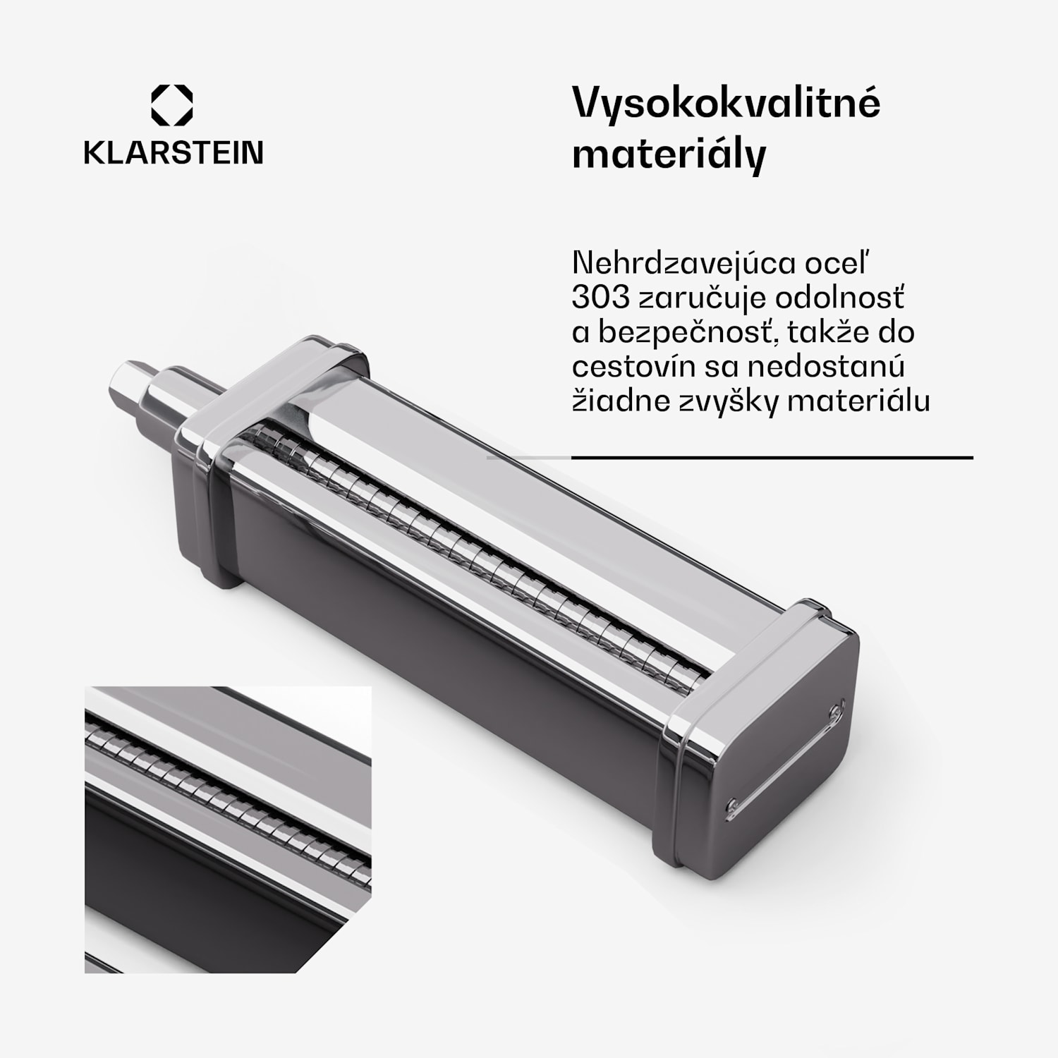 Nástavec na cestoviny Chiara, funkcia 3 v 1, 8 úrovní, umývateľný v umývačke riadu, nehrdzavejúca oceľ, kompatibilný