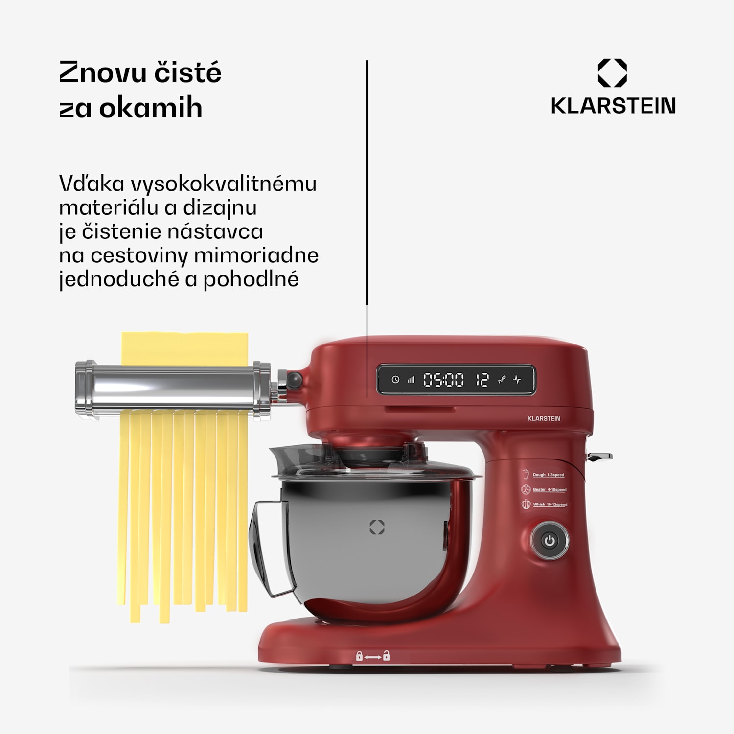 Nástavec na cestoviny Chiara, funkcia 3 v 1, 8 úrovní, nehrdzavejúca oceľ, kompatibilný 