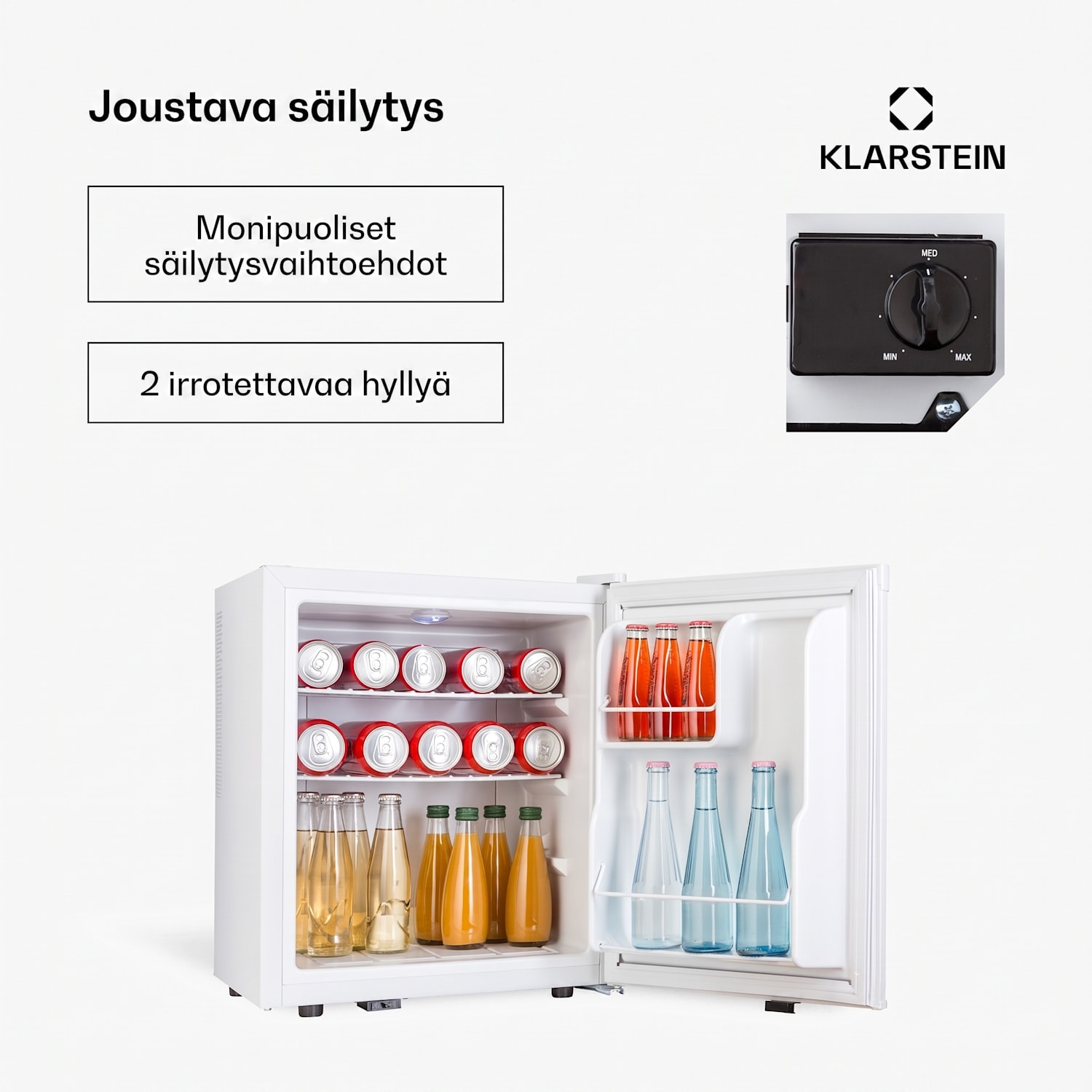 Happy Hour 38 minijääkaappi minibaari 38 litraa 26 dB 38 l | C | Valkoinen