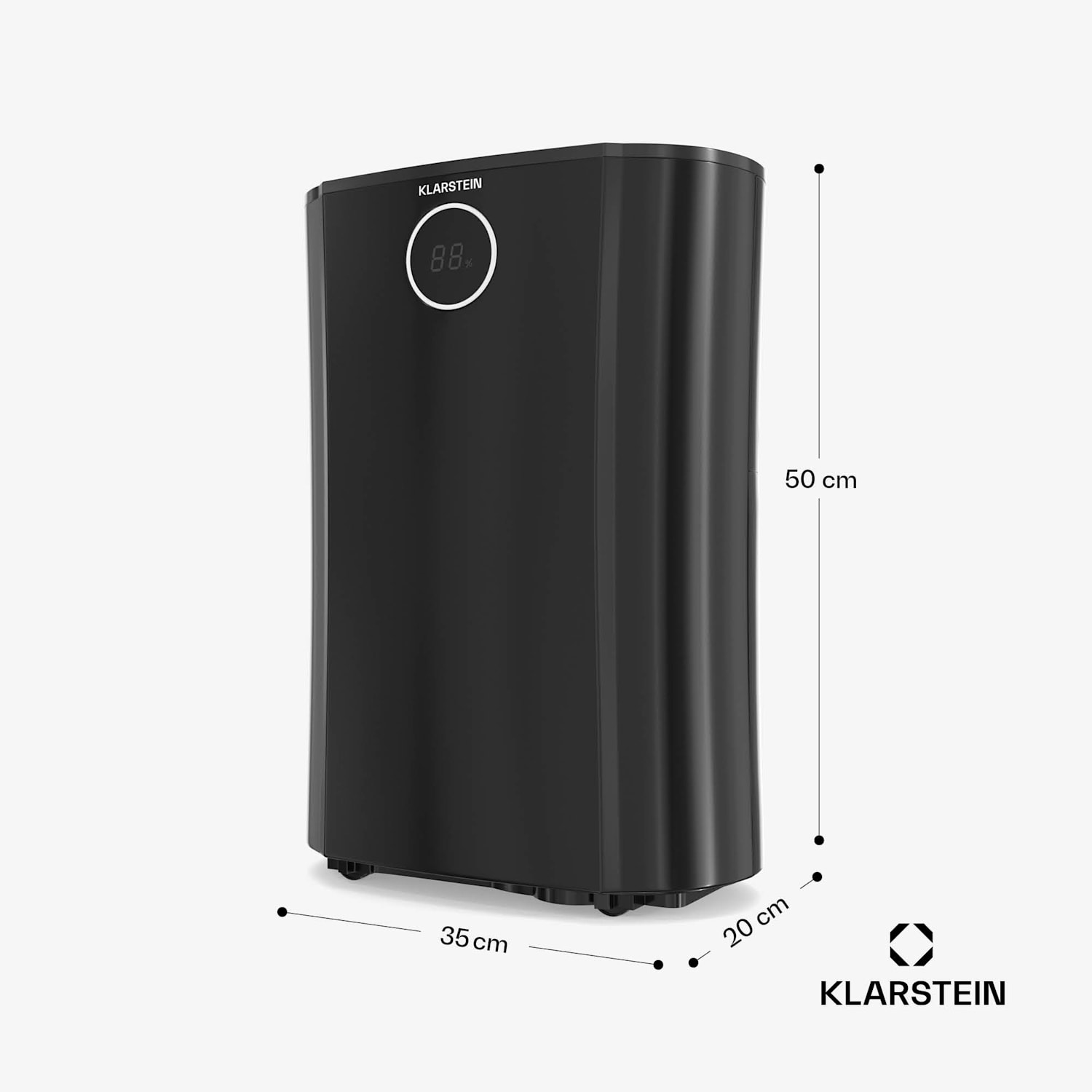 DryFy ProConnect 16L párátlanító, 16 l/nap, 18 m², WiFi, App, LED kijelző, 24 órás időzítő 16L/24h | Fekete | Igen