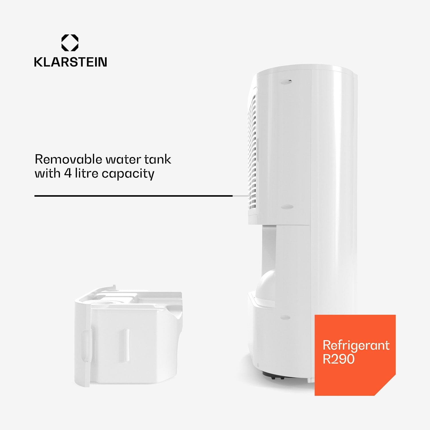DryFy ProConnect 24L luchtontvochtiger | 24 L/dag | 36 m² | wifi | app | led-indicator | 24-uurs timer 
