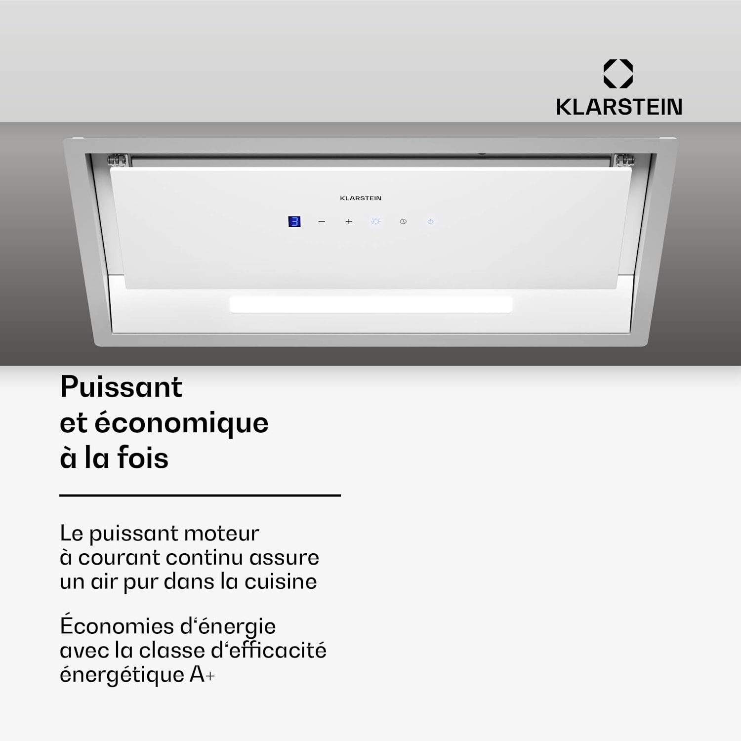 Ventimate afzuigkap | touch bediening | afvoer/recirculatie | EEK A+ | 3 standen | LED | stil 60 cm | Wit