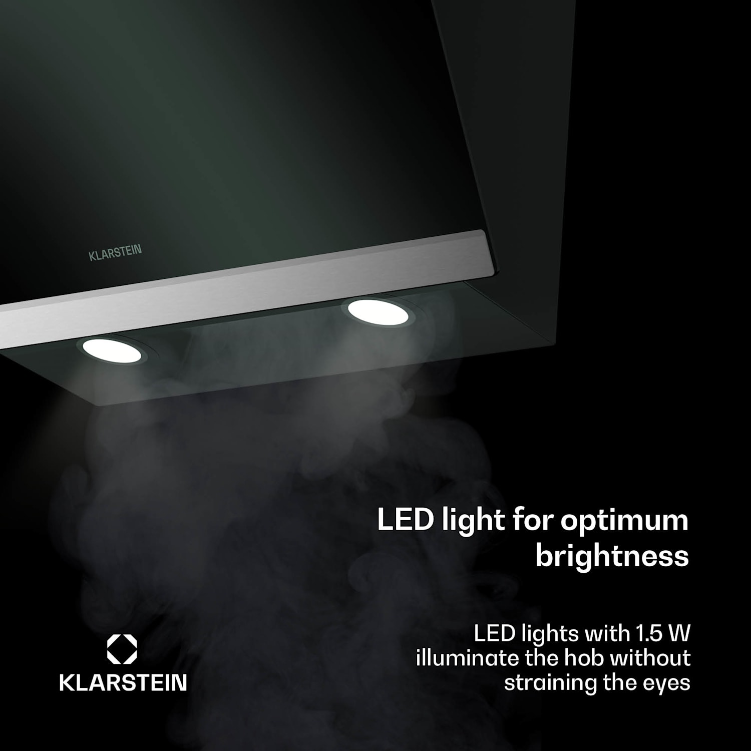 FlashLine-liesituuletin | A++ | 524 m³/h | 3 tasoa | kosketus | hiljainen | LED | ilmanpoisto/kiertoilma | 100 W 60 cm | Musta | Musta