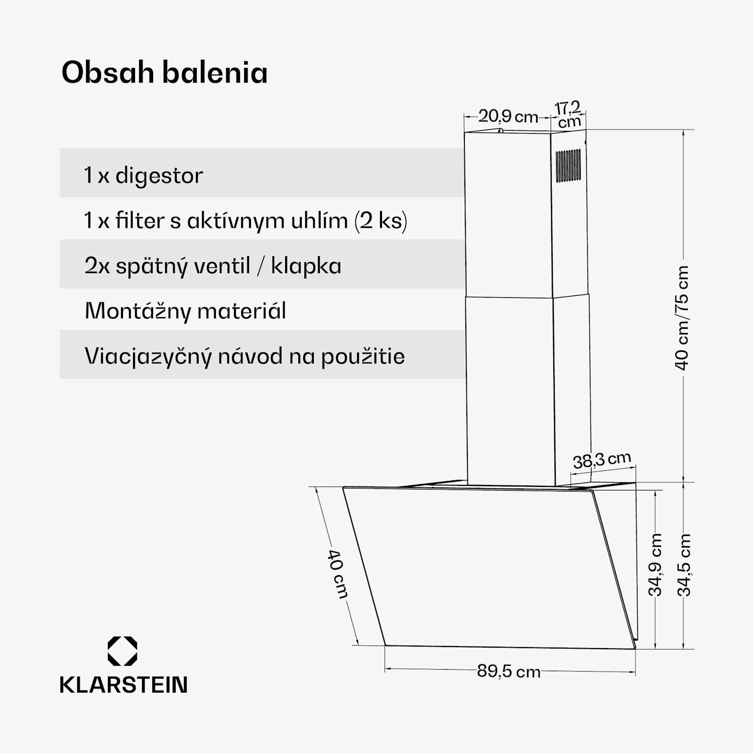 FlashLine digestor, A++, 524 m³/h, 3 úrovne, dotykový, tichý, LED, odsávanie/recirkulácia, 100 W 90 cm | Čierna | Čierna