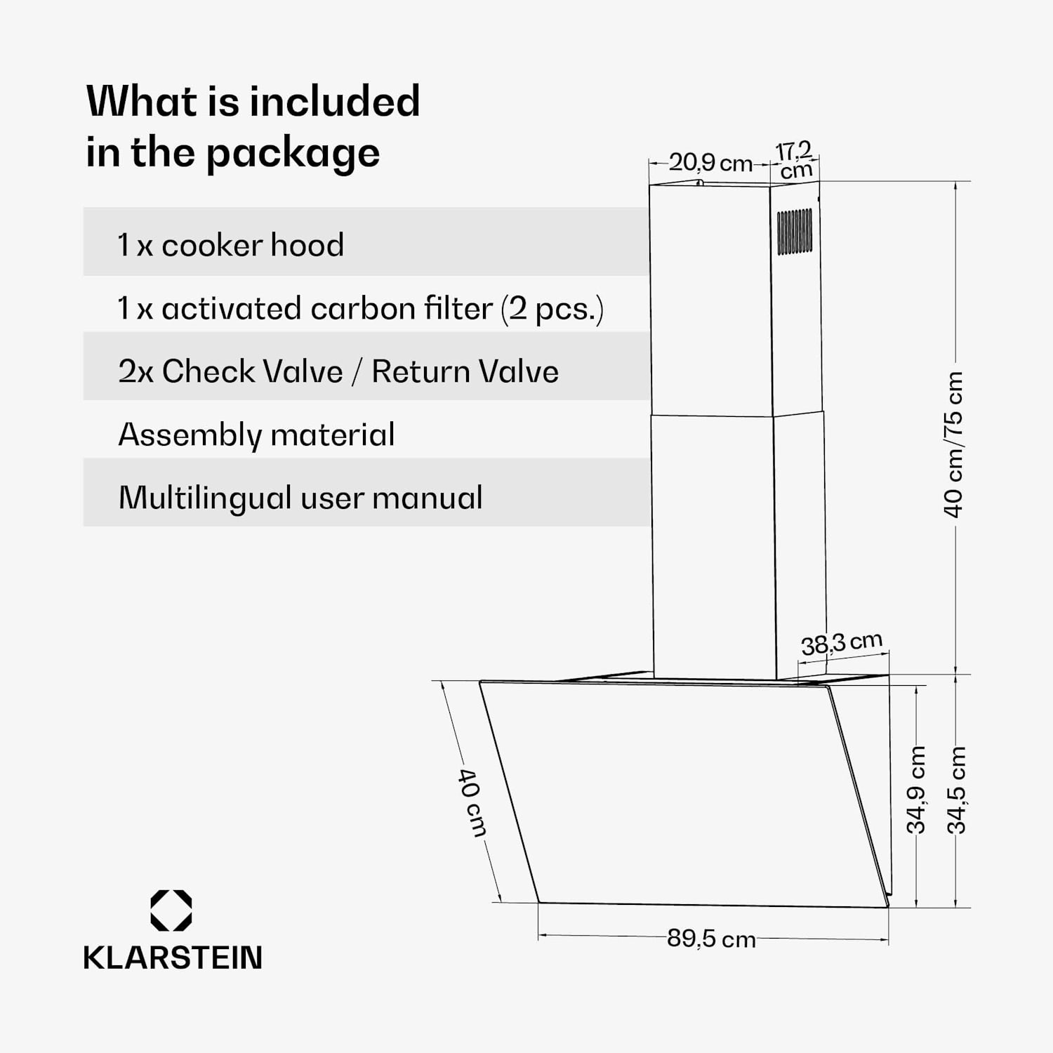FlashLine afzuigkap | A++ | 524 m³/h | 3 standen | touch | stil | LED | afvoer/recirculatie | 100 W 90 cm | Zwart | Zwart