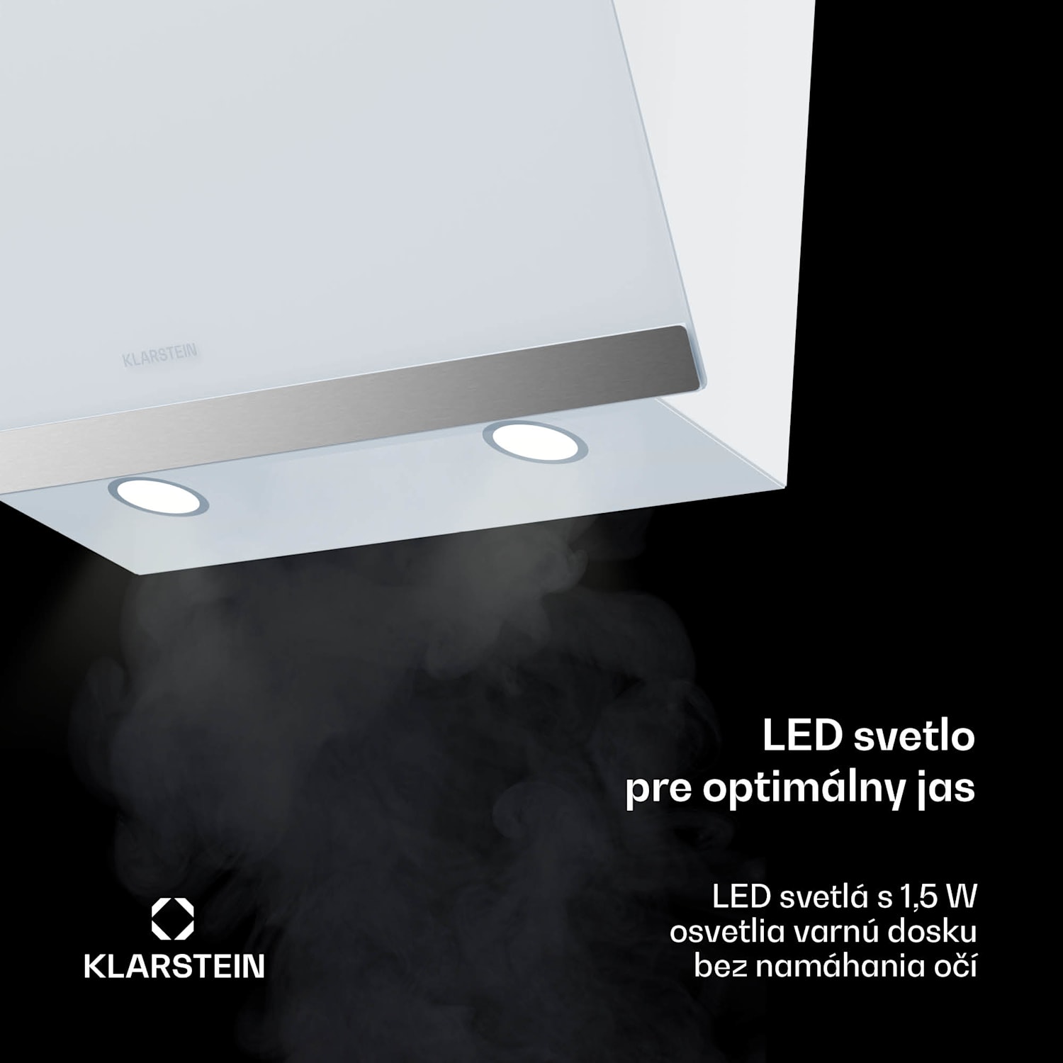 FlashLine digestor, A++, 524 m³/h, 3 úrovne, dotykový, tichý, LED, odsávanie/recirkulácia, 100 W 60 cm | Biela | Biela