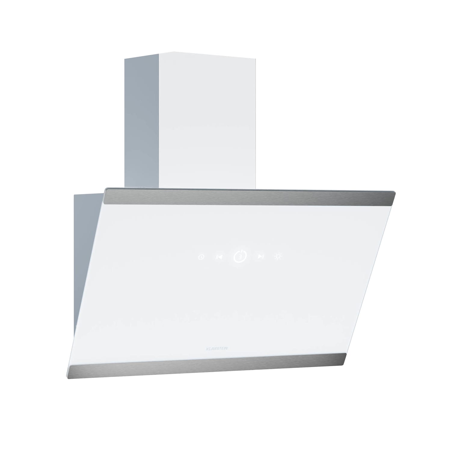 Hota FlashLine, A++, 524 m³/h, 3 niveluri, tactilă, silențioasă 60 cm | Alb | Alb