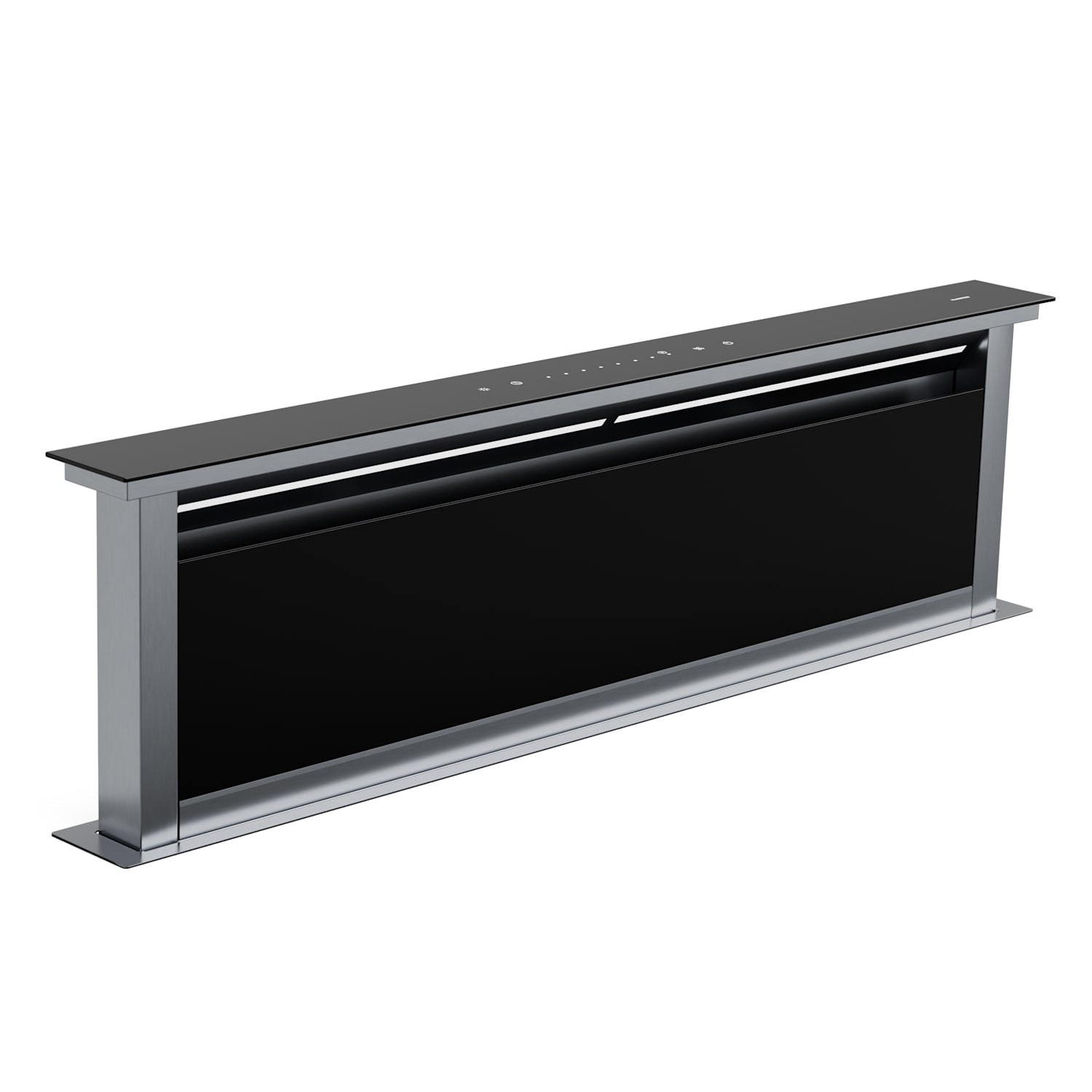 Campana extractora Royal Flush Eco 120  120 cm 836 m³/h  EEK A++ incl. filtros de carbón activo 120 cm | Negro | Plata