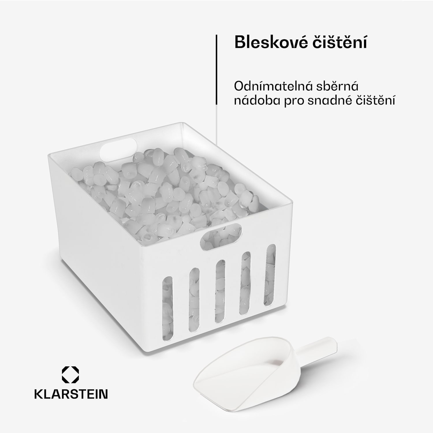 Icefestival Bullet průmyslový výrobník kostek ledu, 400W, 3 litry, 20kg/24h kulka | Černá