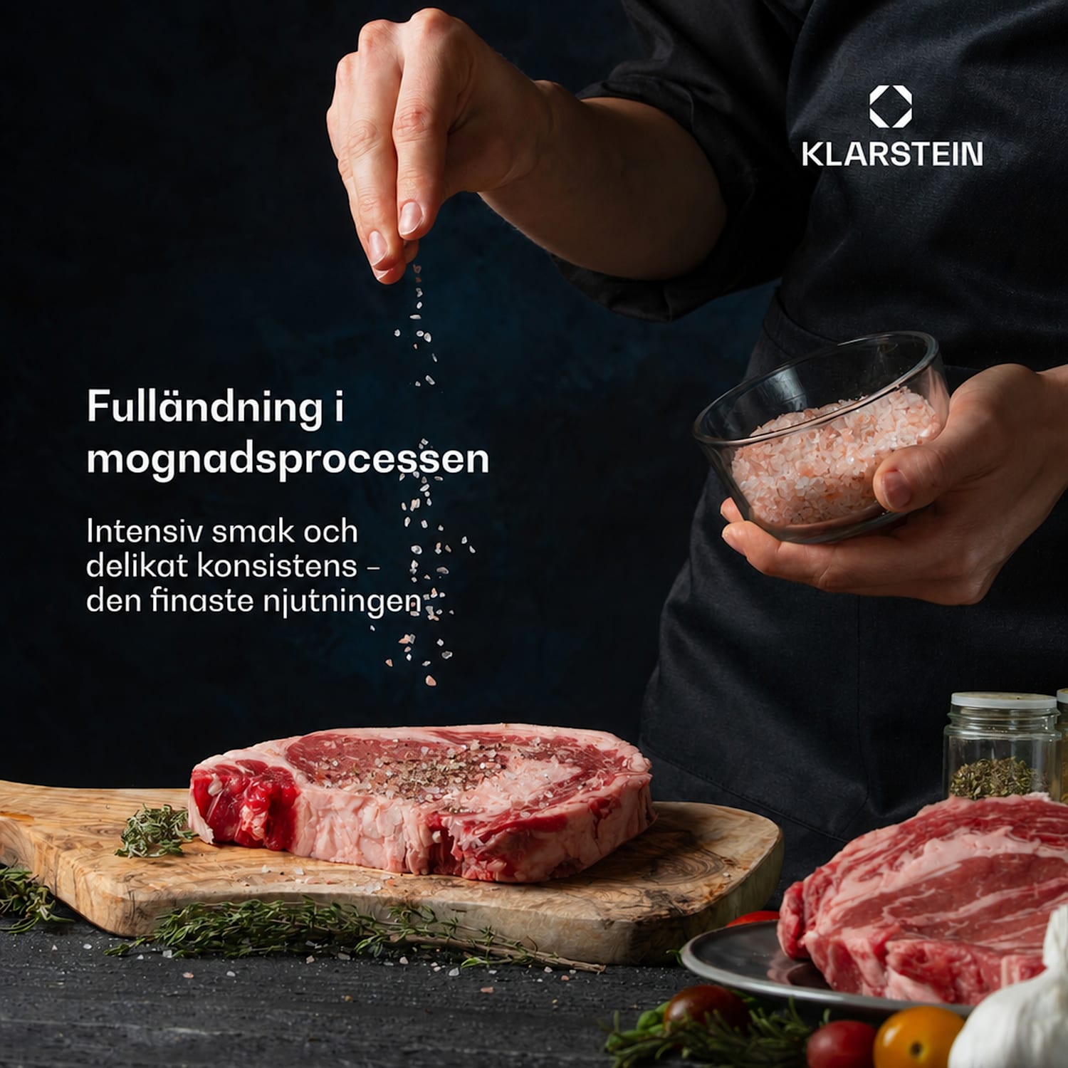 Steakhouse mörningsskåp | 88 l | antibakteriellt | LED | touchstyrning | justering av luftfuktighet 88 L | Rostfritt Stål