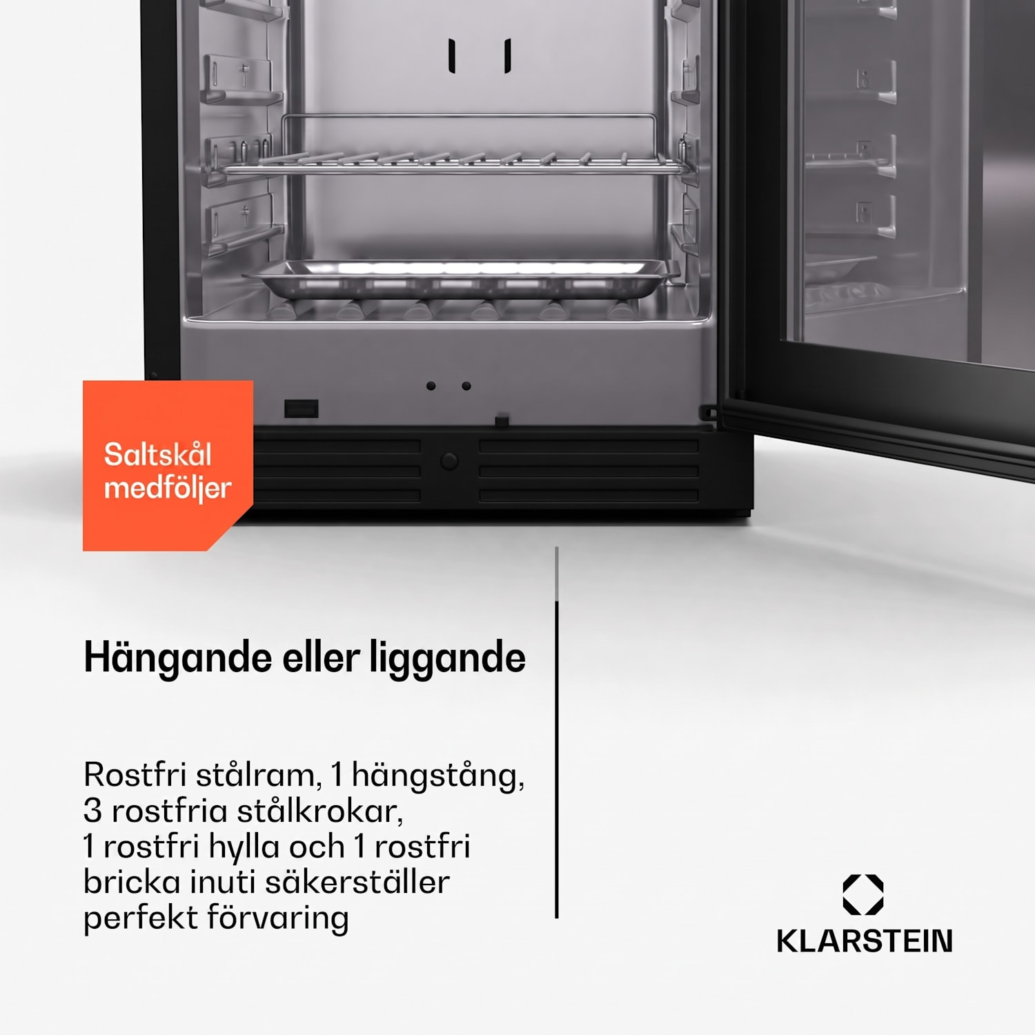 Steakhouse mörningsskåp | 352 l | antibakteriellt | LED | touchstyrning | justering av luftfuktighet 352 L | Svart