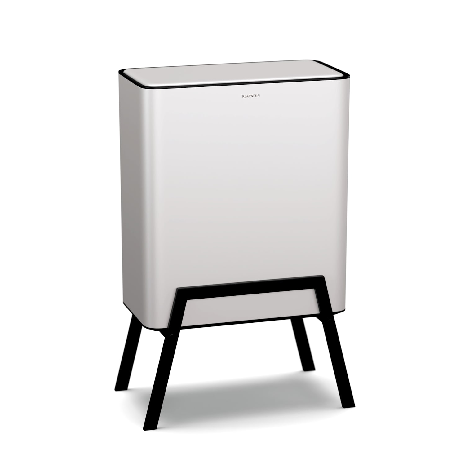 Yuma hulladékgyűjtő, 30 l, belső kosár, szagszűrő, lábak, gombbal nyitható 30 liter | Fehér