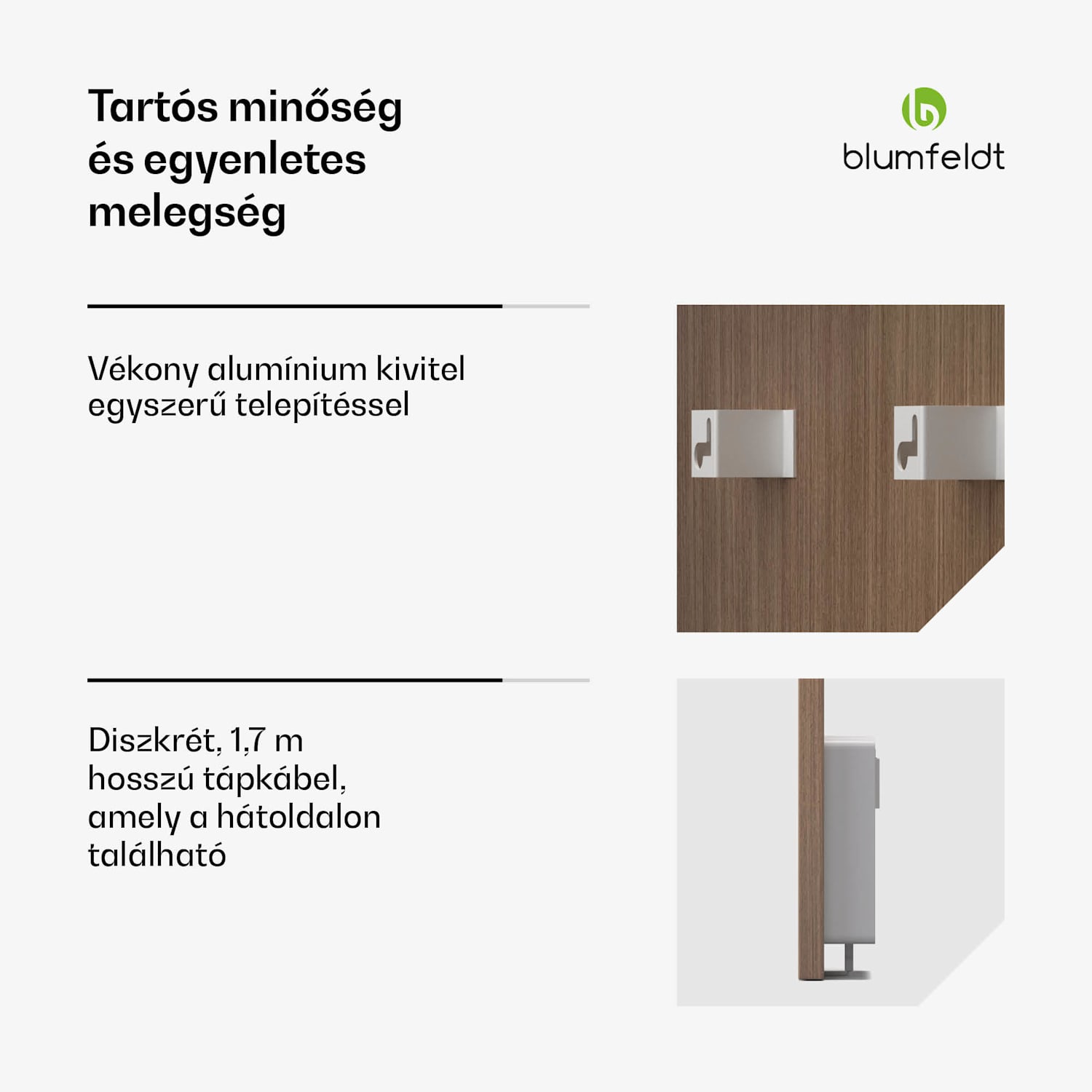 Heat Square, Infravörös fűtés, WiFi vezérlés, 350 W, IP44 