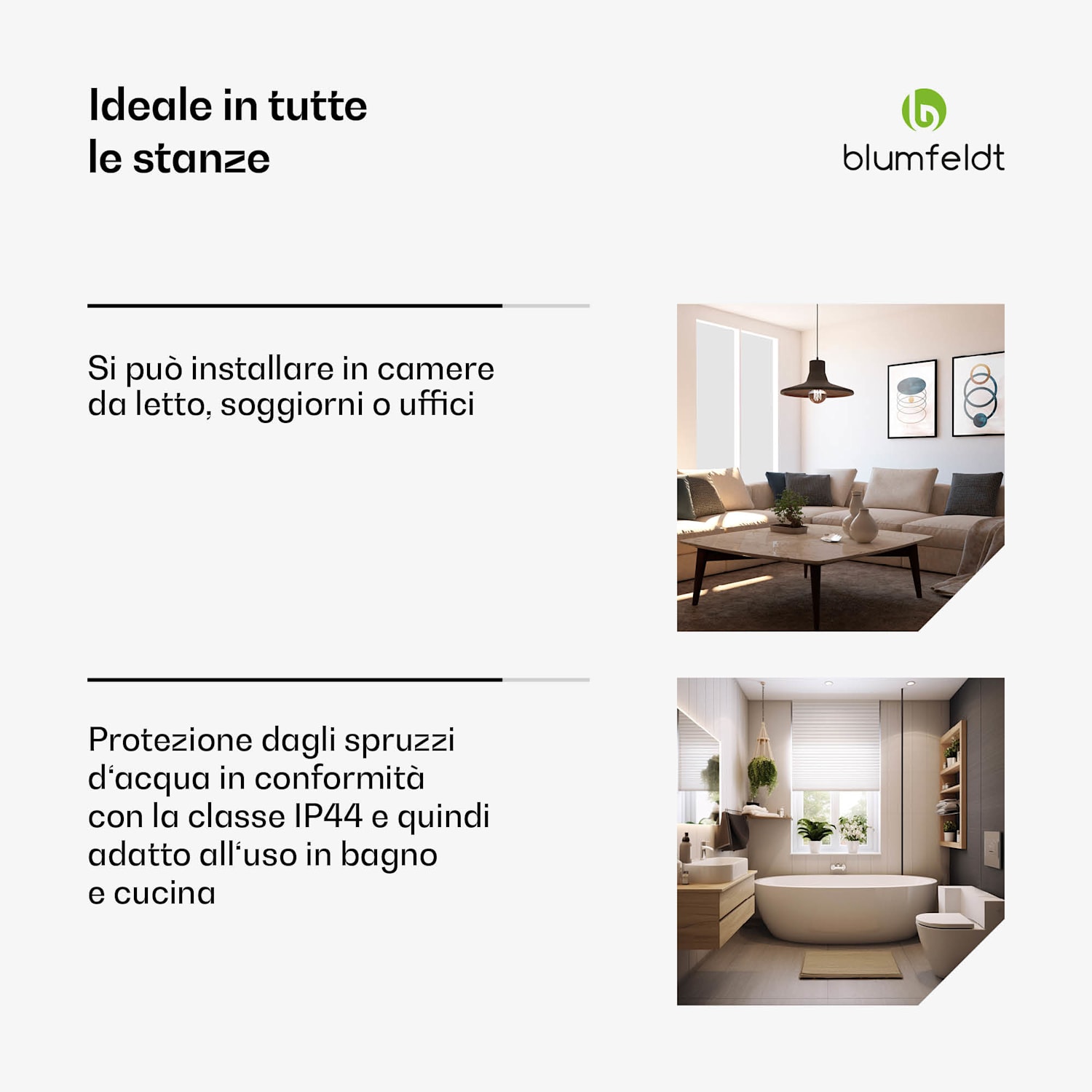 Heat Square | Stufa a infrarossi | Controllo WiFi | 700 W | IP44  60 x 120 cm | 700 W | Aspetto legno