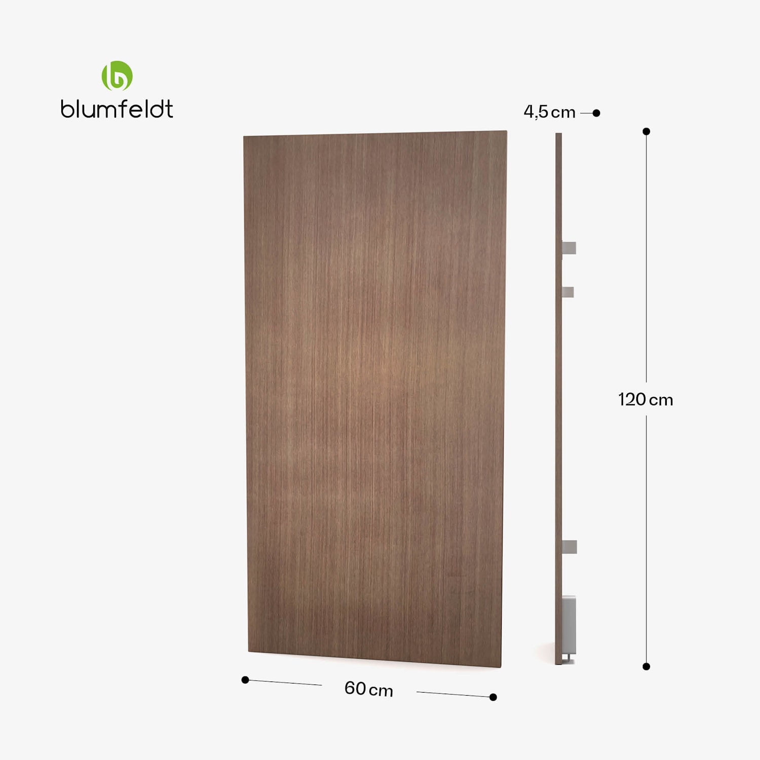 Heat Square, Infracrveno grijanje, WiFi kontrola, 700 W, IP44 60 x 120 cm | 700 W | Drveni izgled