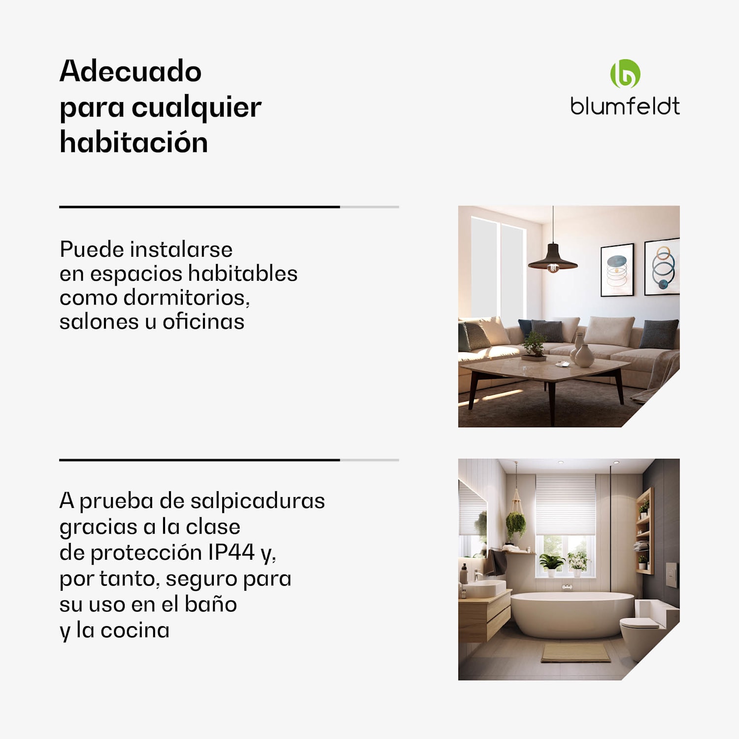 Heat Square | Calefactor infrarrojo | Control WiFi | 350W | IP44  60 x 60 cm | 350 W | Antracita