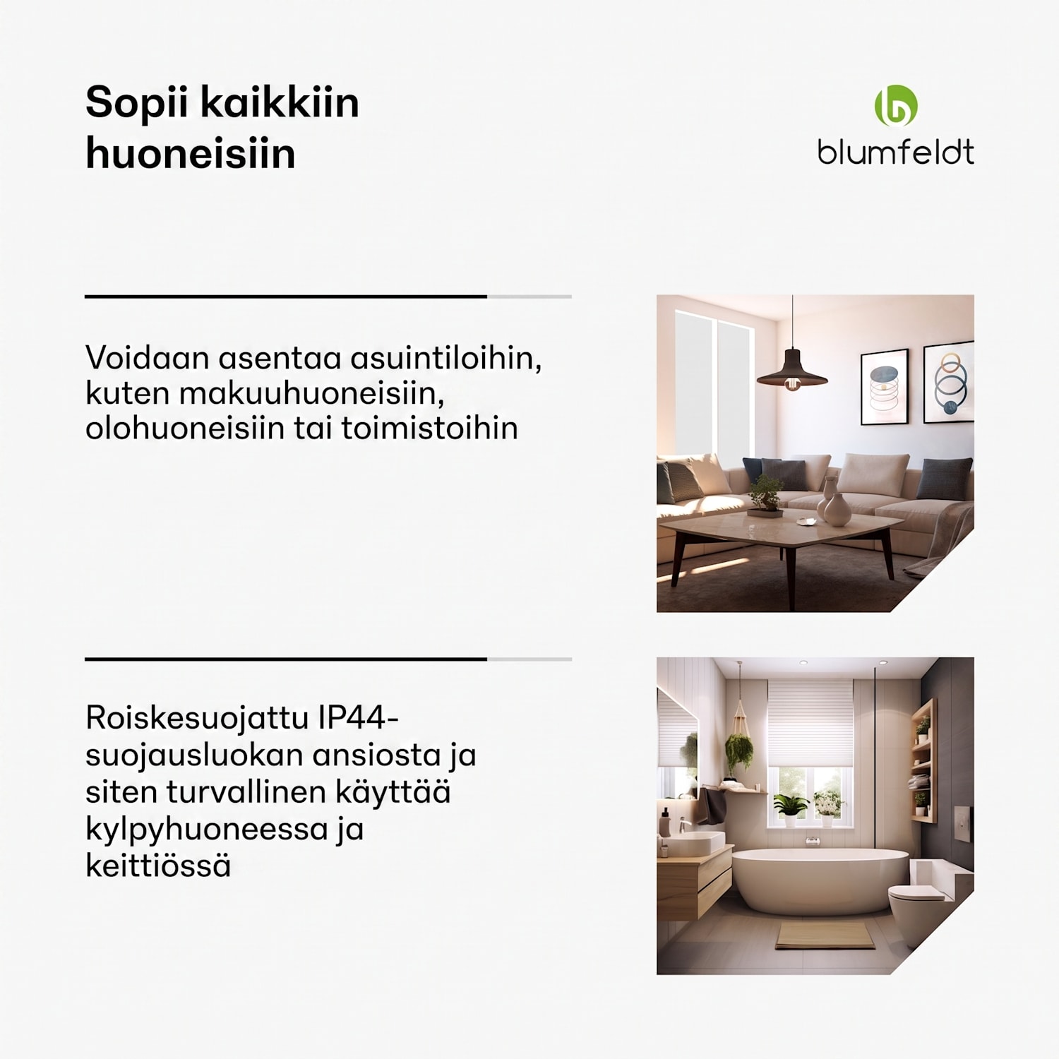 Heat Square | infrapunalämmitys | WiFi-ohjaus | 350 W | IP44 60 x 60 cm | 350 W | Antrasiitti