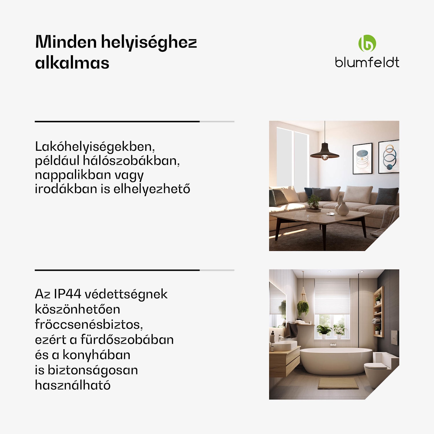 Heat Square, Infravörös fűtés, WiFi vezérlés, 350 W, IP44 60 x 60 cm | 350 W | Antracit