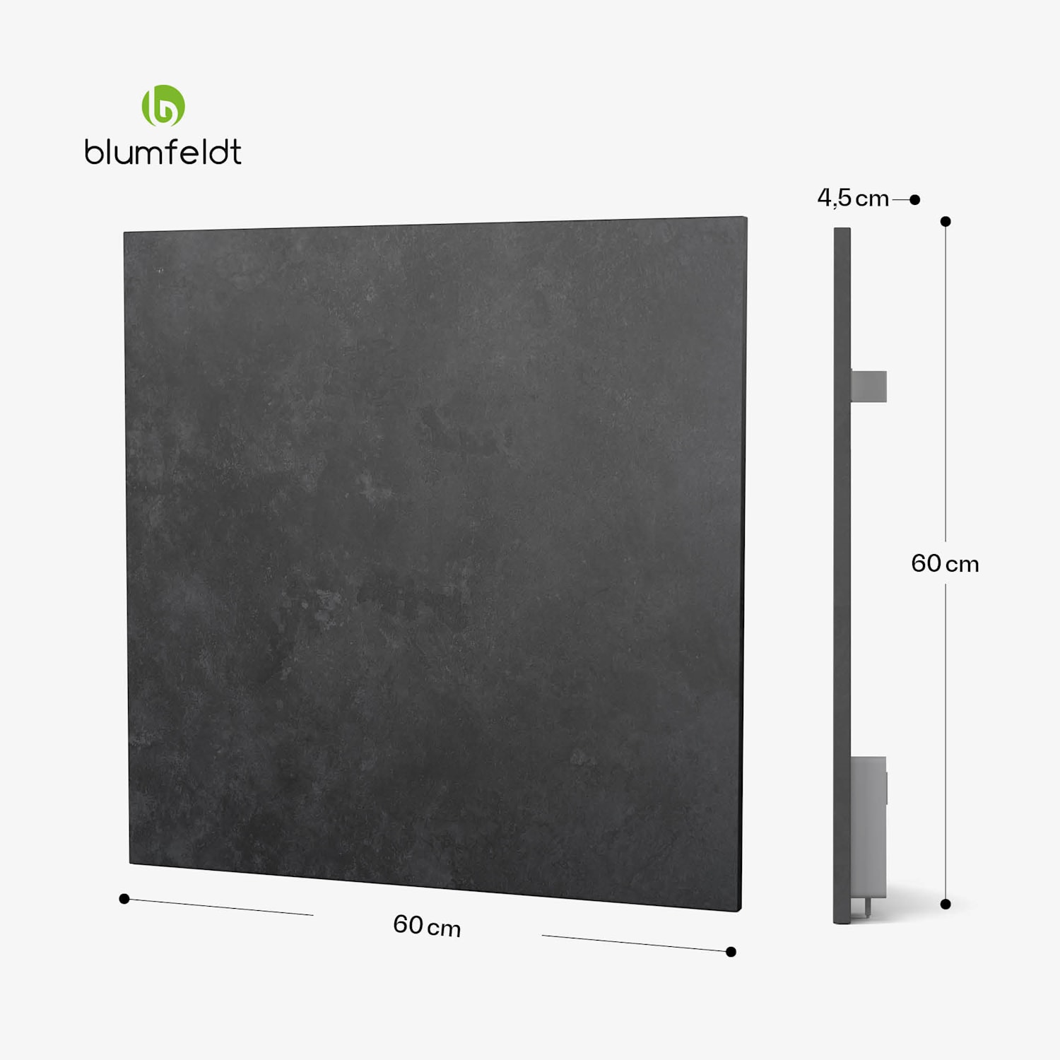 Heat Square, Infracrveno grijanje, WiFi kontrola, 350 W, IP44 60 x 60 cm | 350 W | Antracit