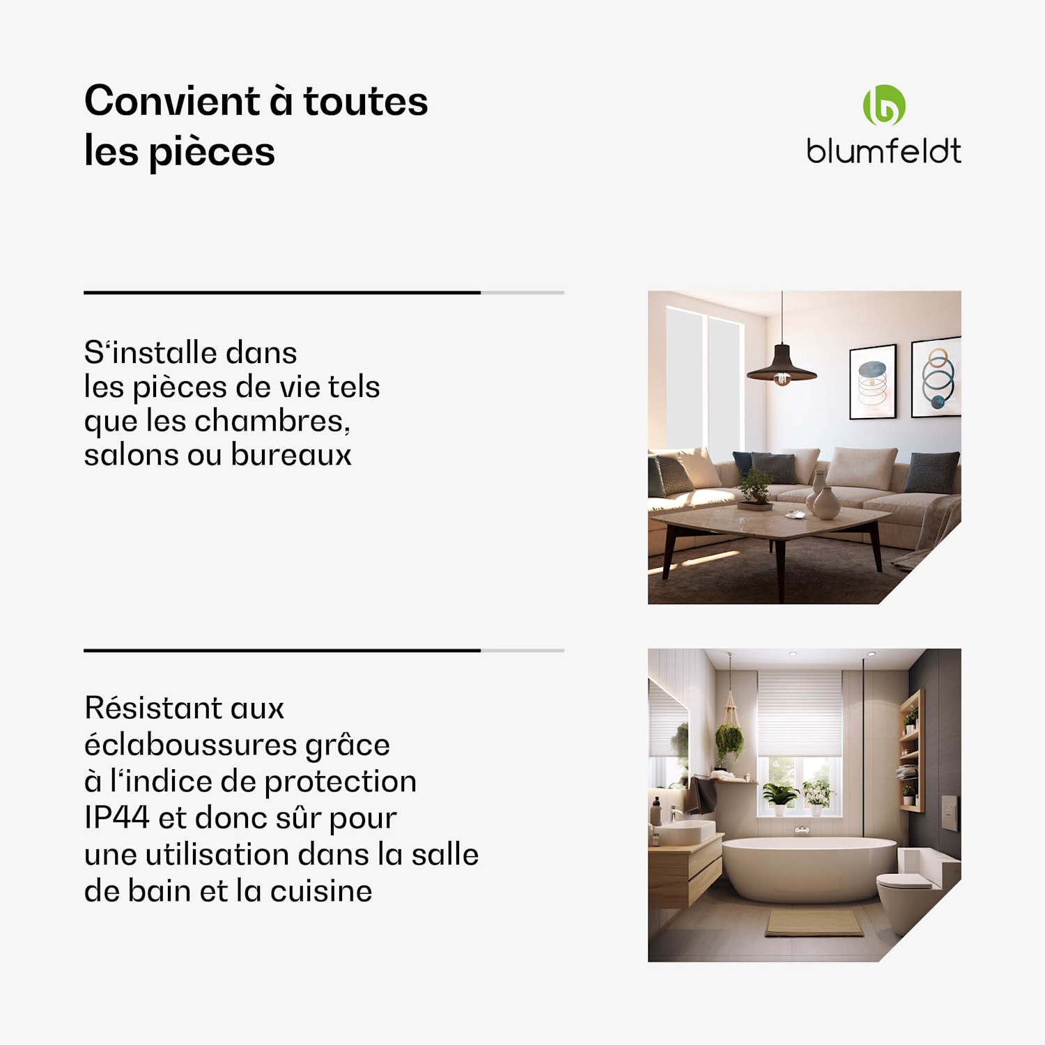 Heat Square | radiateur infrarouge | Contrôle par WiFi | 700 W | IP44  