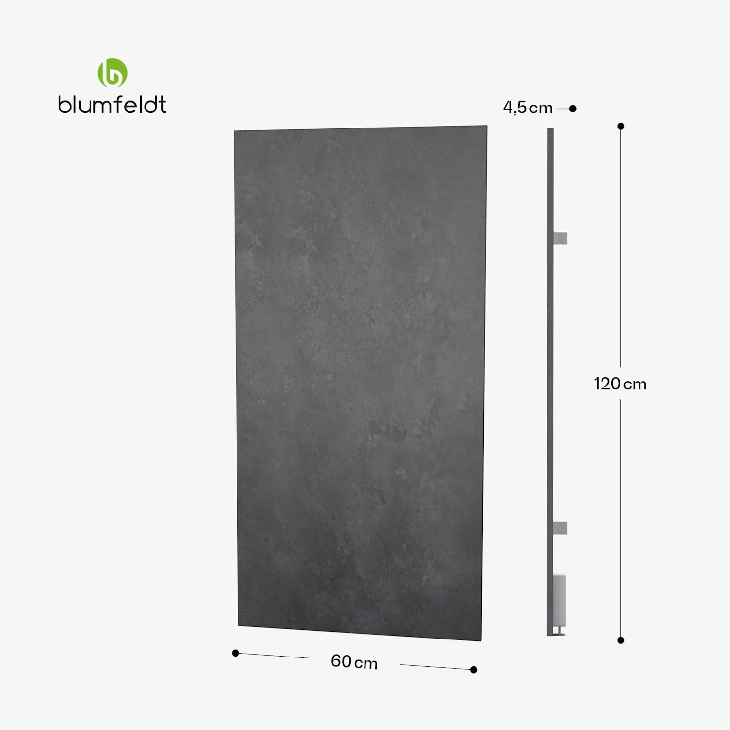 Heat Square | infraroodverwarming | wifi bediening | 700 W | IP44  60 x 120 cm | 700 W | Antraciet