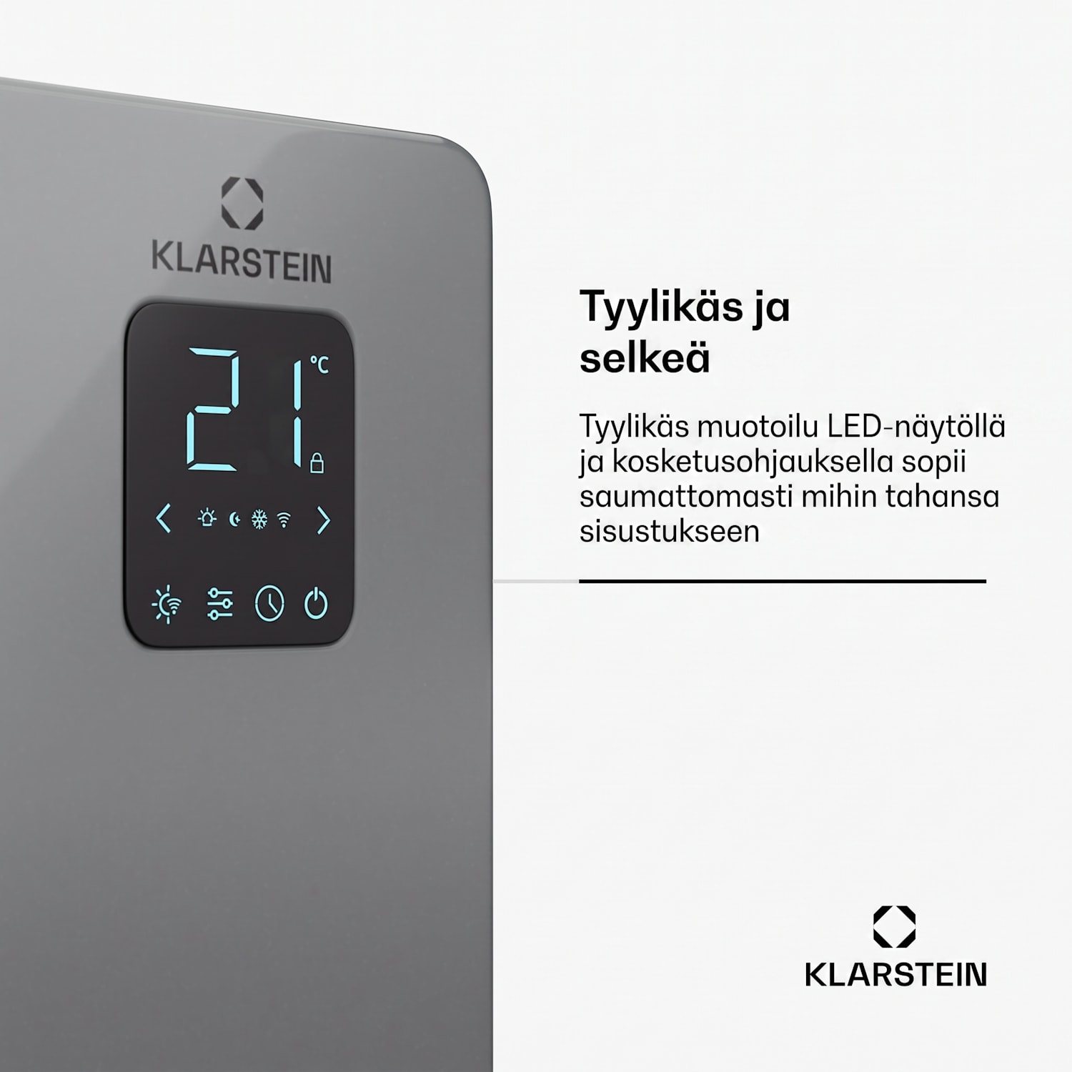 Bansin Smart 1500 konvektorilämmitin | 1500 W | sovellus | 5 - 50 °C | LED-näyttö | kosketusnäyttö 