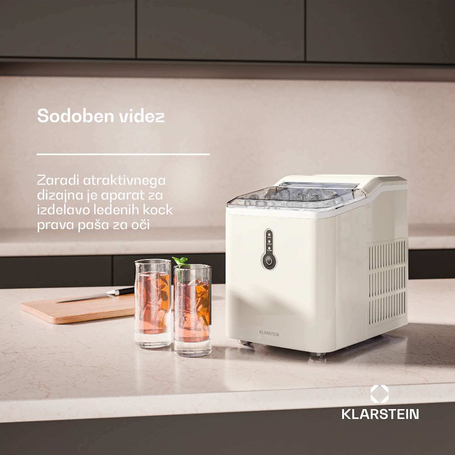 ChillOut ledomat, 12 kg/dan, 9 kock ledu v 8 minutah, 120 W, rezervoar za vodo 