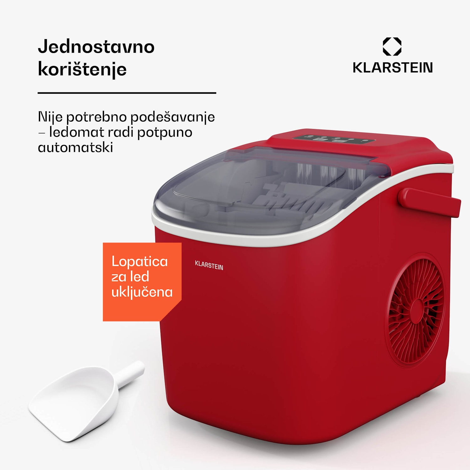 Caldwell ledomat, 12 kg kocki leda/dan, potpuno automatski, LED zaslon, jednostavno čišćenje 