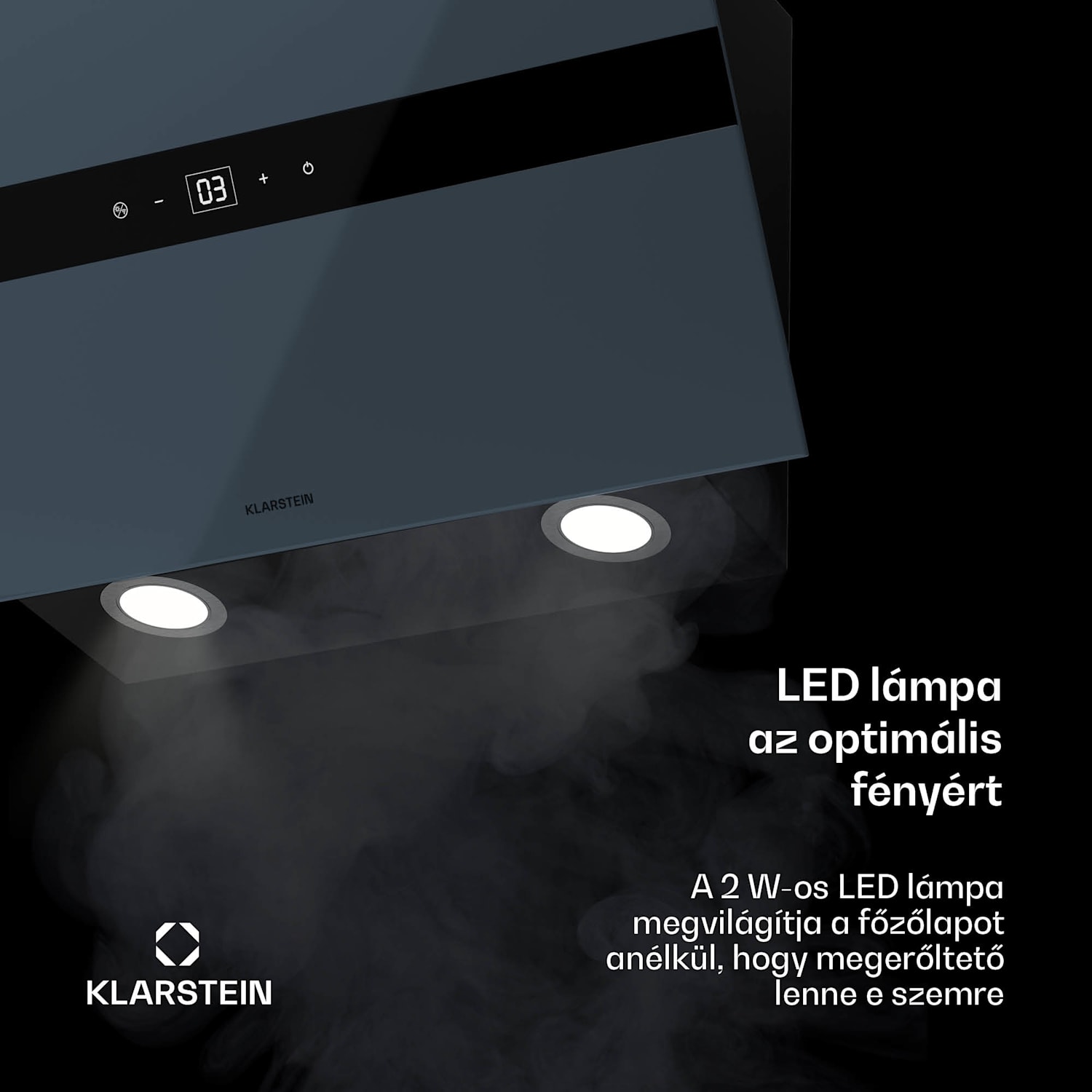 WiFusion páraelszívó, WiFi, LED, 680 m³/h, A++ 60 cm | Sötét szürke