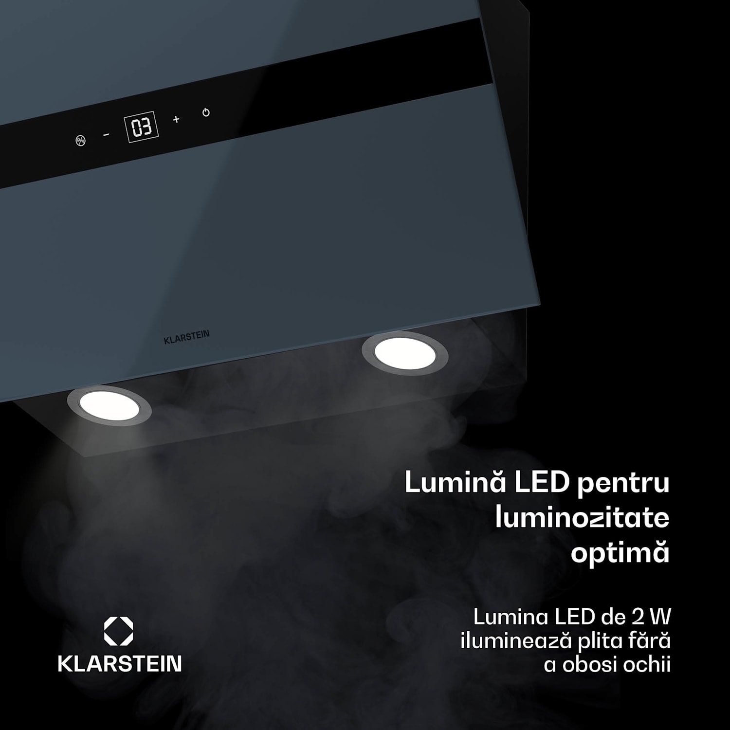 Hota WiFusion, WiFi, LED, 680 m³/h, A++ 60 cm | Gri închis