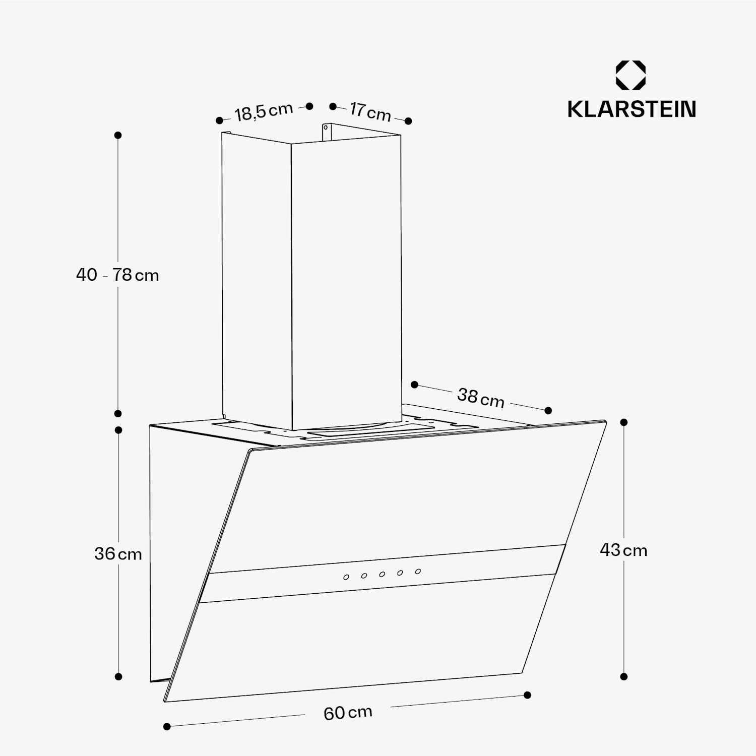 WiFusion afzuigkap | wifi | led | 680 m³/h | A++ 60 cm