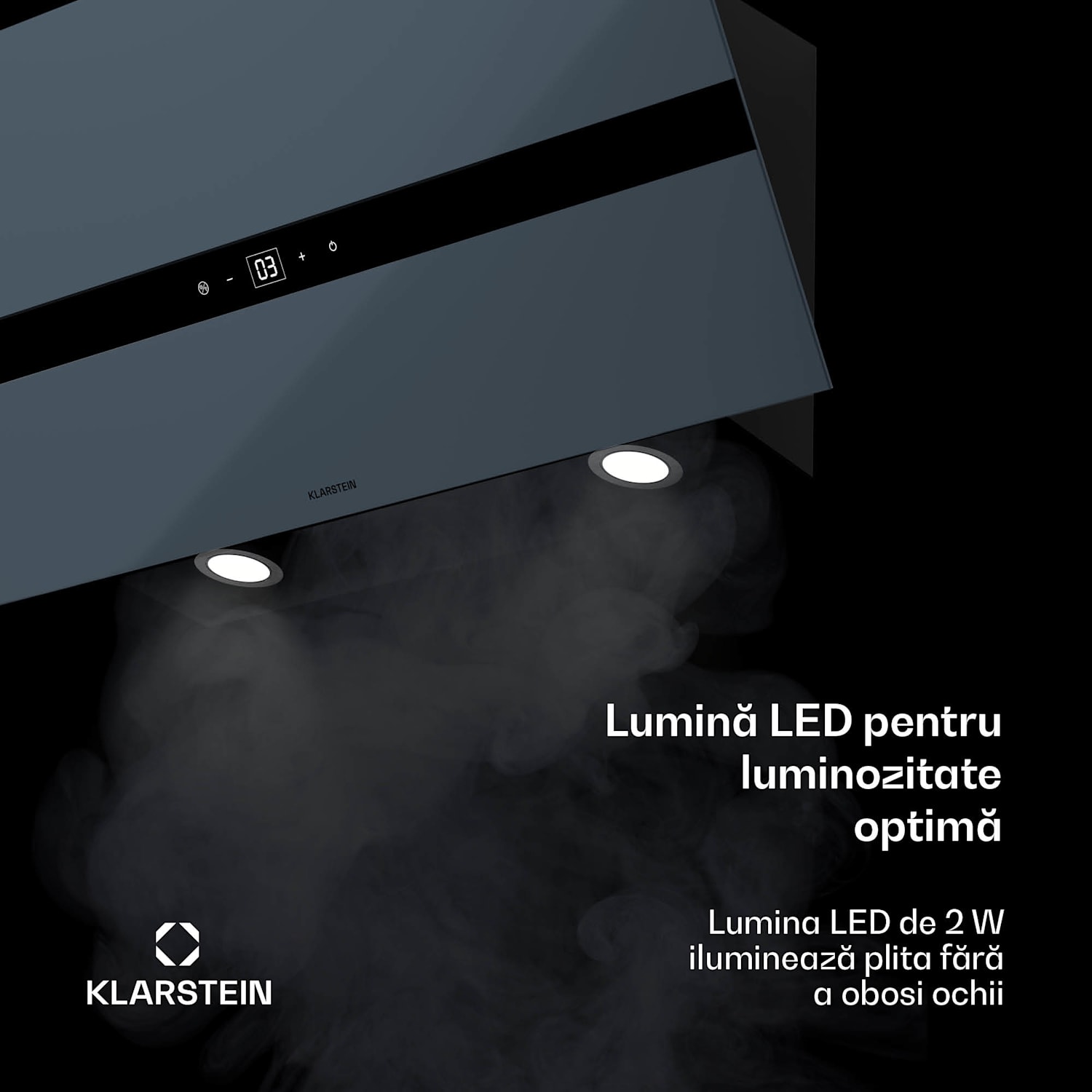 WiFusion hota, WiFi, LED, 690 m³/h, A++ 90 cm | Gri închis